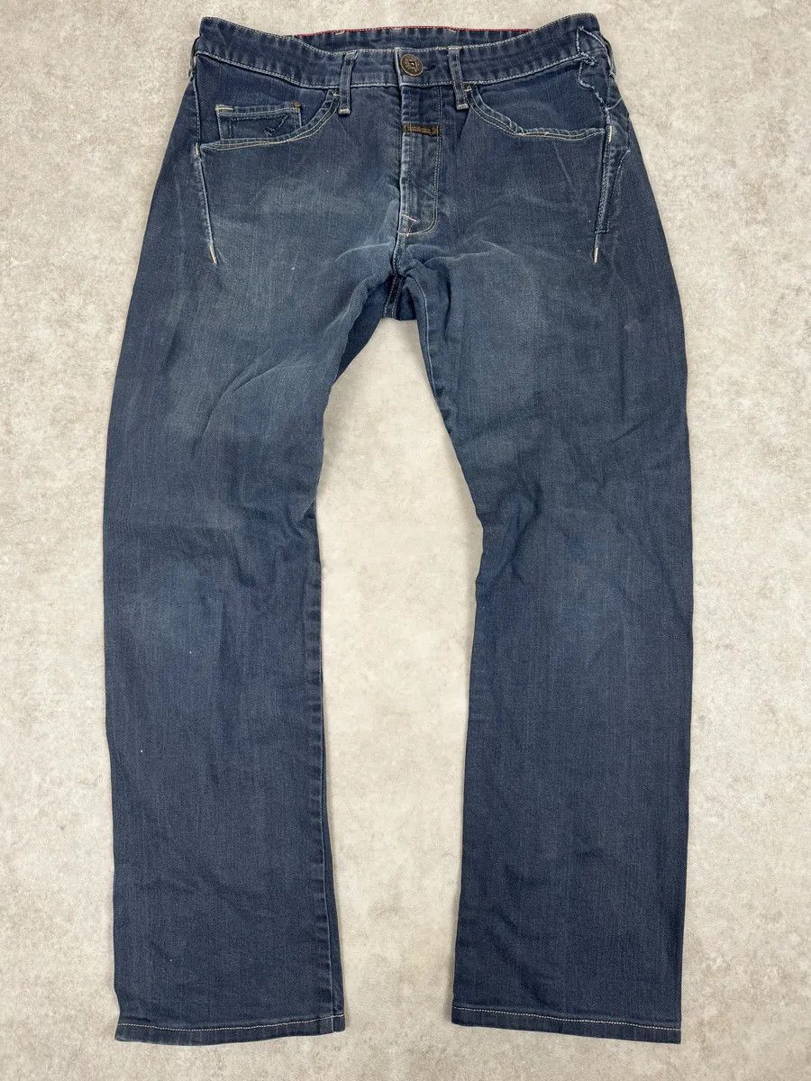 Marithe + Francois Girbaud 2000s Marithé + François Girbaud Faded Blue Slim Pants Size US 30 / EU 46 - 1 Thumbnail