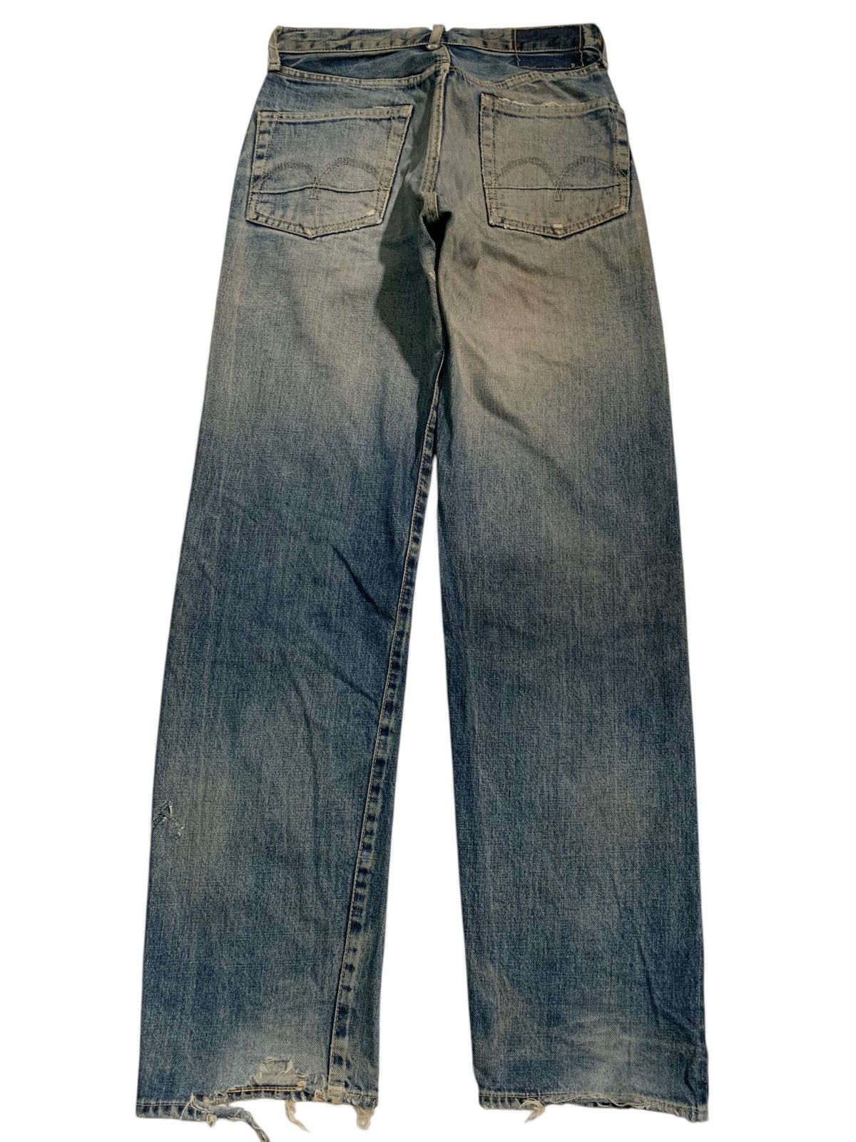 Kapital BARTACK SELVEDGE RUSTY BUTTON FLY JAPANESE DISTRESSED DENIM Size US 28 / EU 44 - 4 Thumbnail