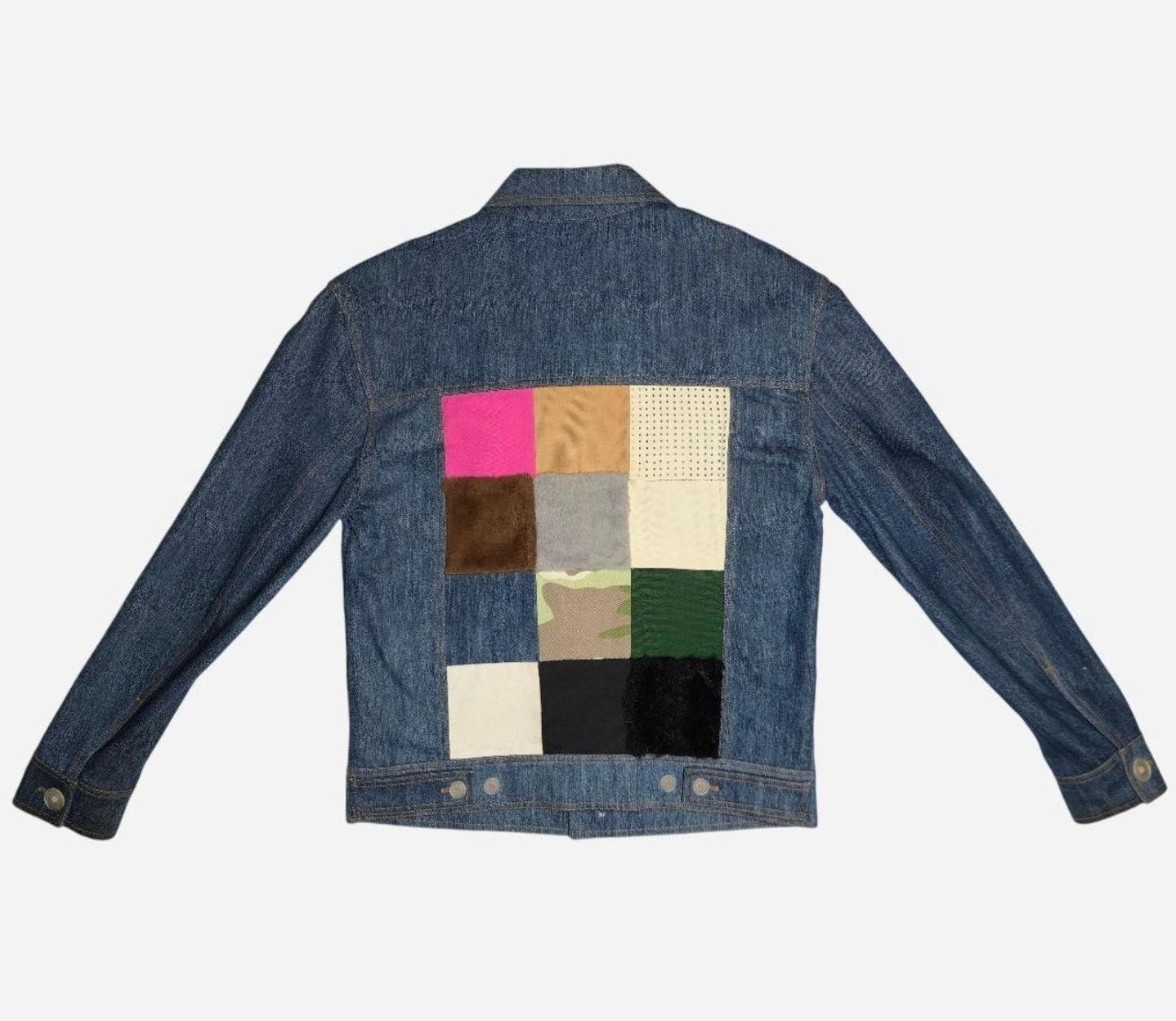 Gosha Rubchinskiy Gosha Rubchinskiy patchwork Denim Jacket Size US M / EU 48-50 / 2 - 1 Thumbnail