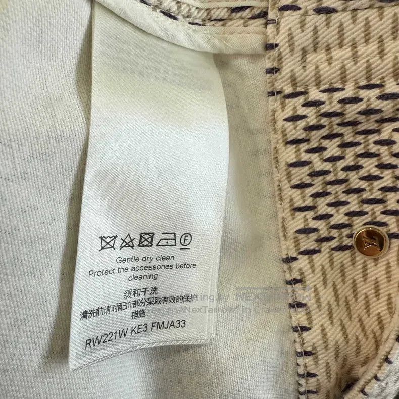 Louis Vuitton Louis Vuitton White checkerboard denim jacket Size US XS / EU 42 / 0 - 4 Thumbnail