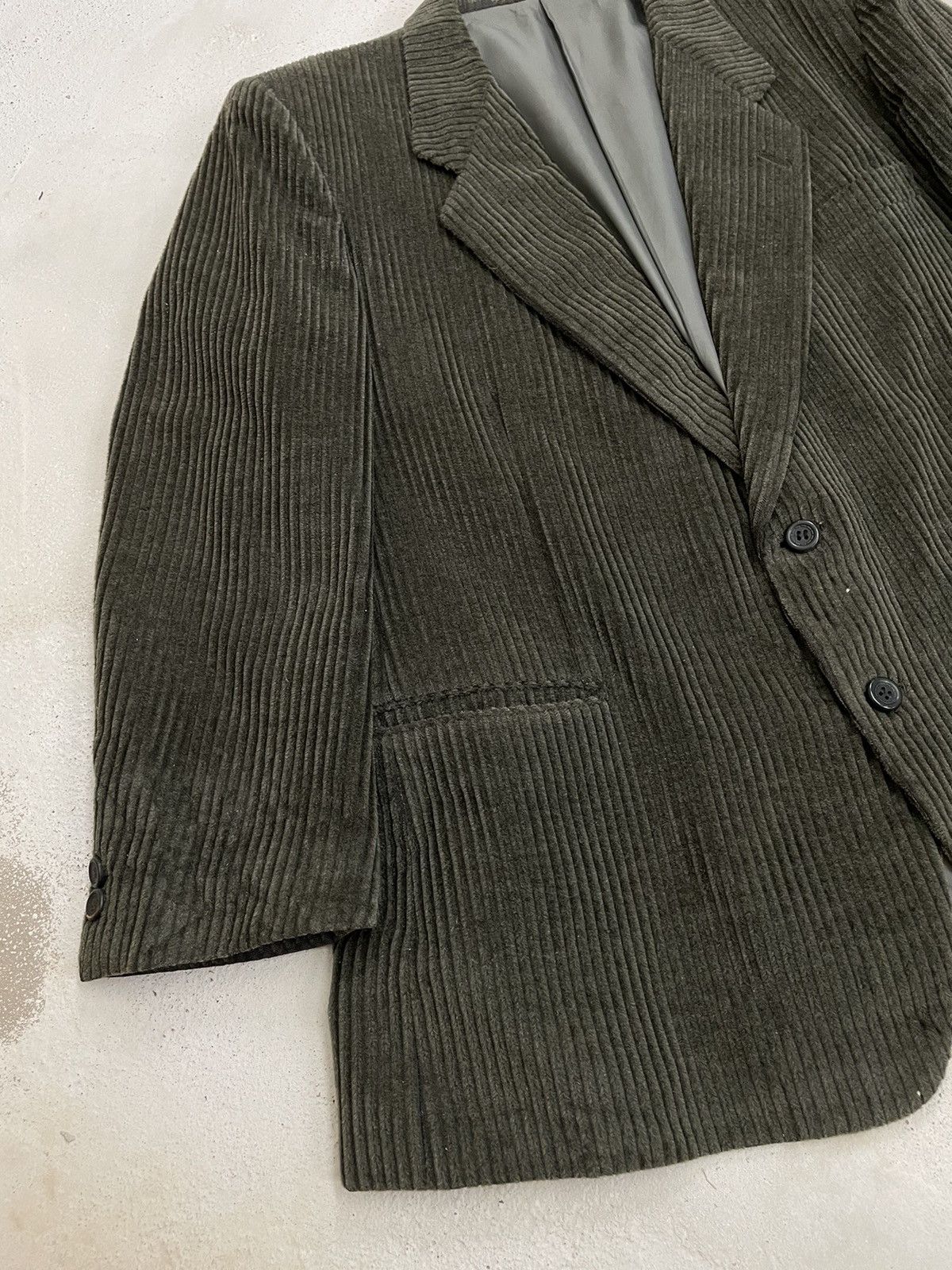 Designer Due Nuovo Antonio Italian Designer Curduroy Blazer Size 34S - 6 Thumbnail