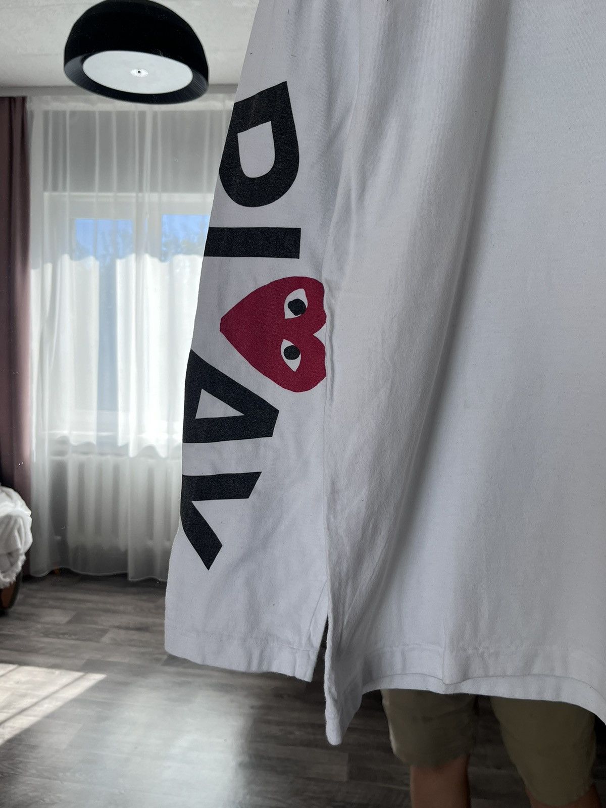 Comme des Garcons PLAY Commes des Garcons Play Big Logo Longsleeve Size US XL / EU 56 / 4 - 5 Thumbnail