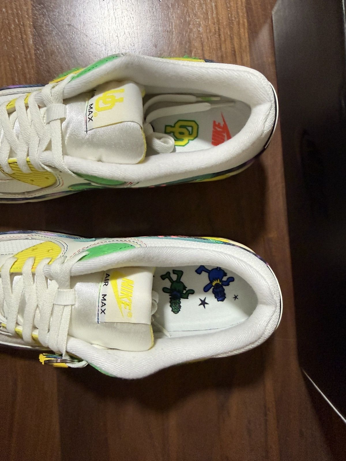 Nike GRATEFUL DEAD X UNIVERSITY OREGON AIR MAX 90 GRATEFUL DUCKS Size US 12 / EU 45 - 5 Thumbnail