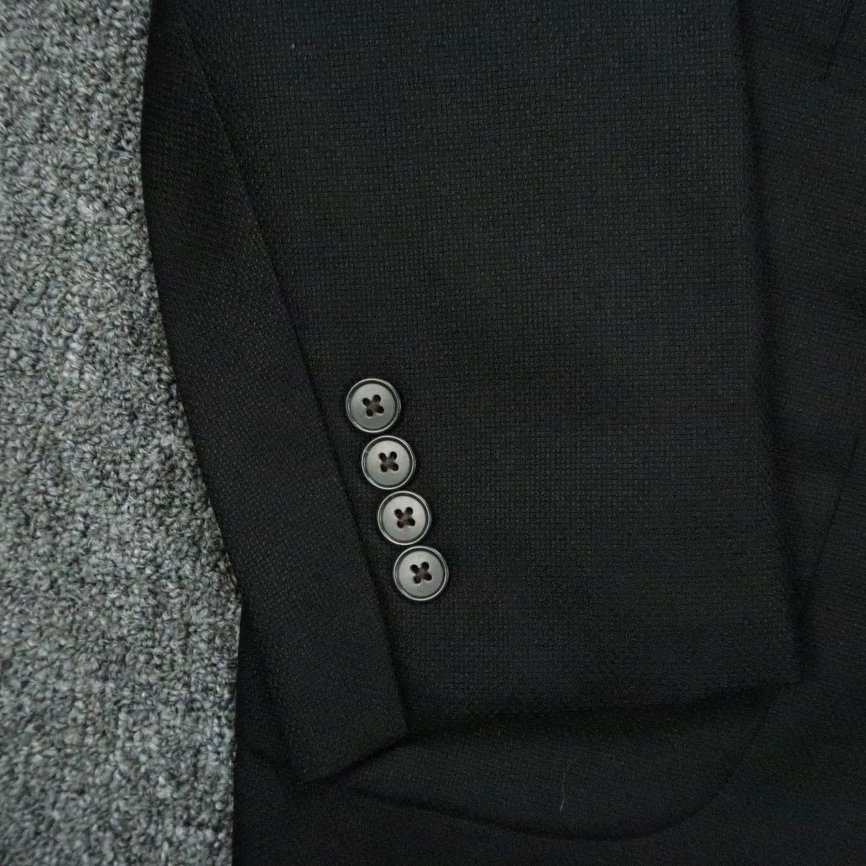 Bonobos Bonobos Blazer Mens 54R Black Wool Notch Lapel Single Breasted Two-Button Vented 54 Regular Dry Clean Only Vintage: No Mens Size 54R - 5 Thumbnail