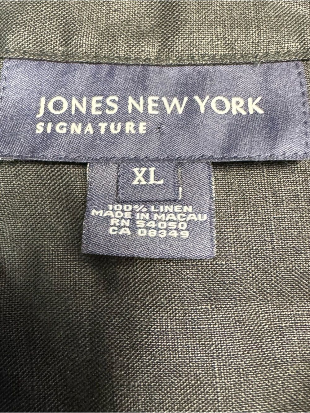 Jones New York NWT New $89 Jones New York Black Linen 3/4 Sleeve Shirt Siz Size XL / US 12-14 / IT 48-50 - 5 Thumbnail
