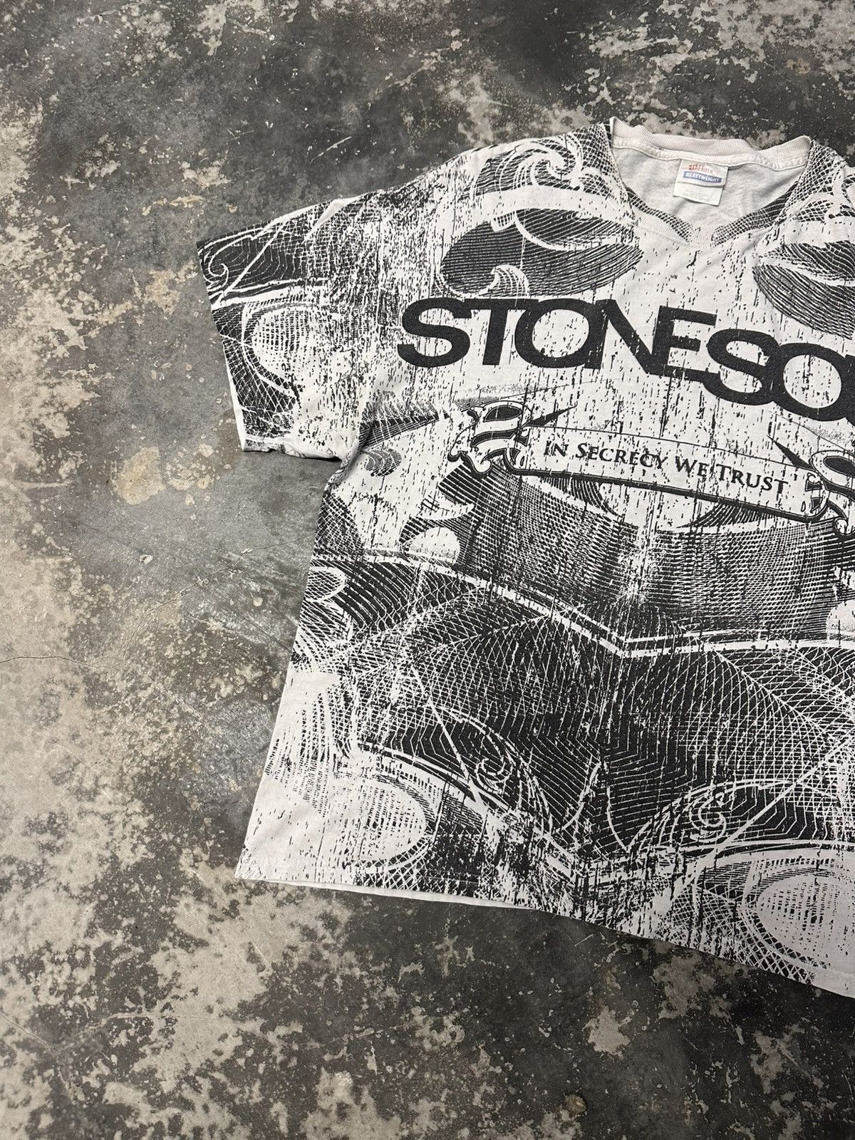 Band Tees × Vintage Vintage Stone Sour American Rock Band Black Large T Shir Size US L / EU 52-54 / 3 - 2 Thumbnail