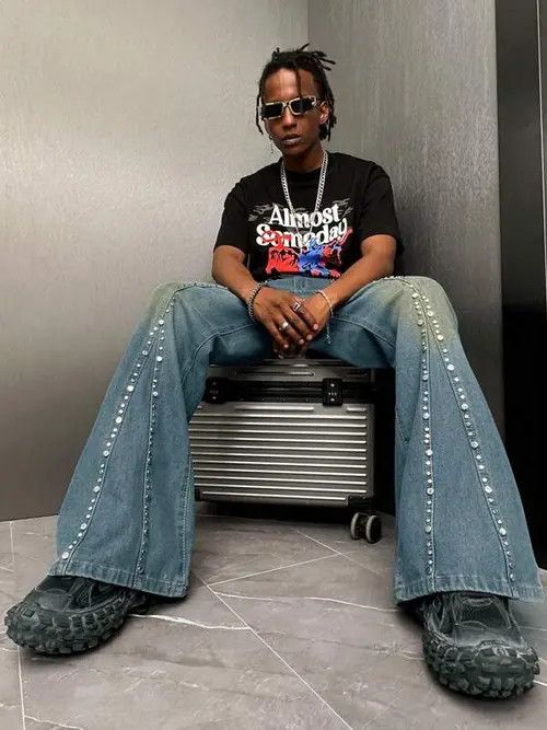 Jean Megumi x Aoshi Washed Distressed Jeans Flared Leg Size US 32 / EU 48 - 5 Thumbnail
