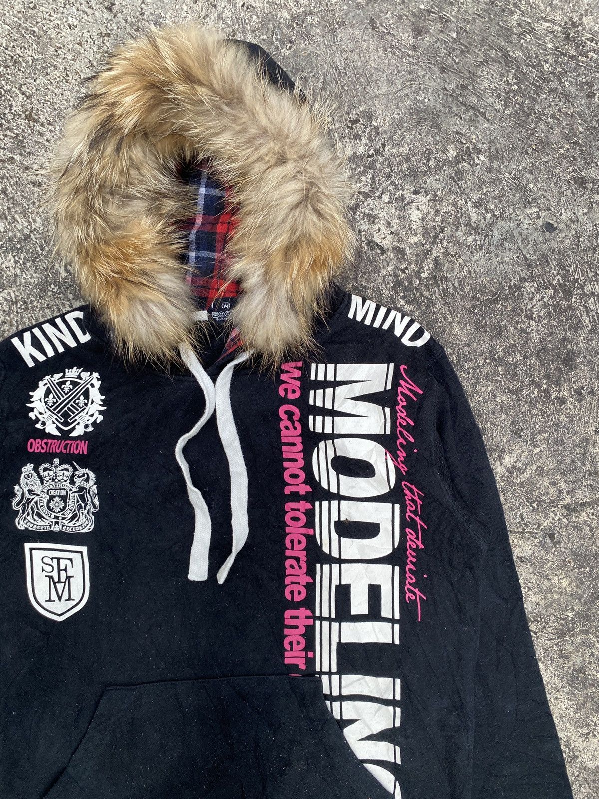 Hysteric Glamour × If Six Was Nine × Le Grande Bleu (L.G.B.) Japanese Booth Fur Hoodie Poem Seditionaries Size US M / EU 48-50 / 2 - 3 Thumbnail