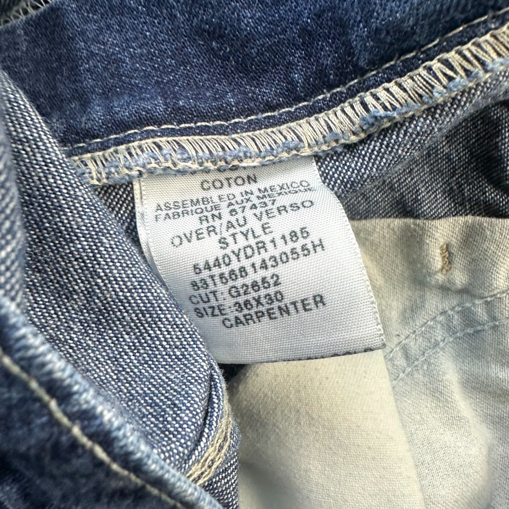 Polo Ralph Lauren VINTAGE Polo Ralph Lauren Jeans Mens 36x30 Denim Carpenter Y2K Baggy Wide Leg Jeans Size US M / EU 48-50 / 2 - 7 Thumbnail