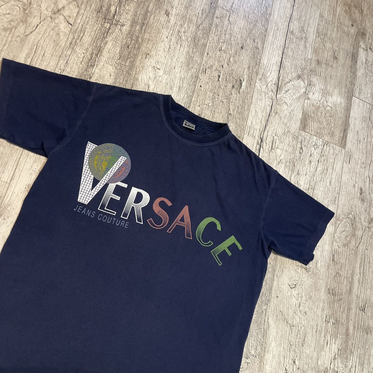 Versace Jeans Couture × Vintage Vintage Versace Jeans Couture Tee Embroidery Luxury Brand Size US XL / EU 56 / 4 - 2 Thumbnail