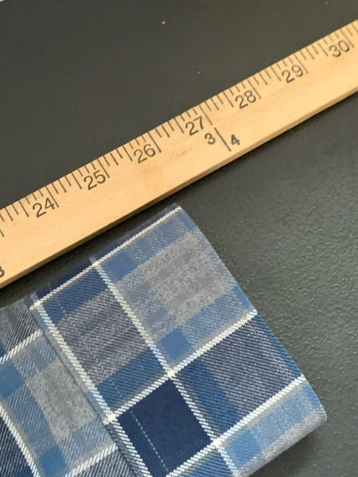 UNTUCKit Untuckit Men Plaid Gray Blue Long Sleeve Flannel Size US L / EU 52-54 / 3 - 10 Thumbnail