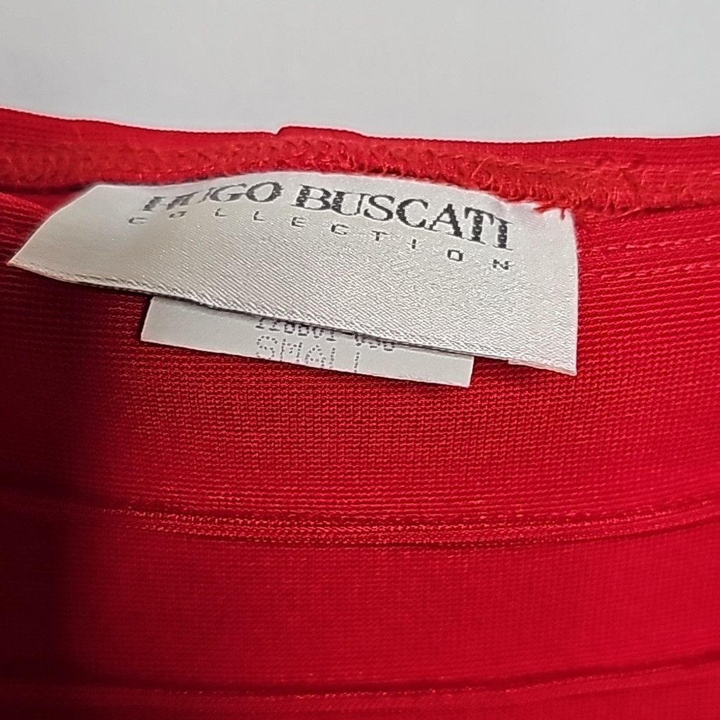 Hugo Hugo Buscati Vintage Y2K red stretch bodycon dress sz Small Size S / US 4 / IT 40 - 6 Thumbnail