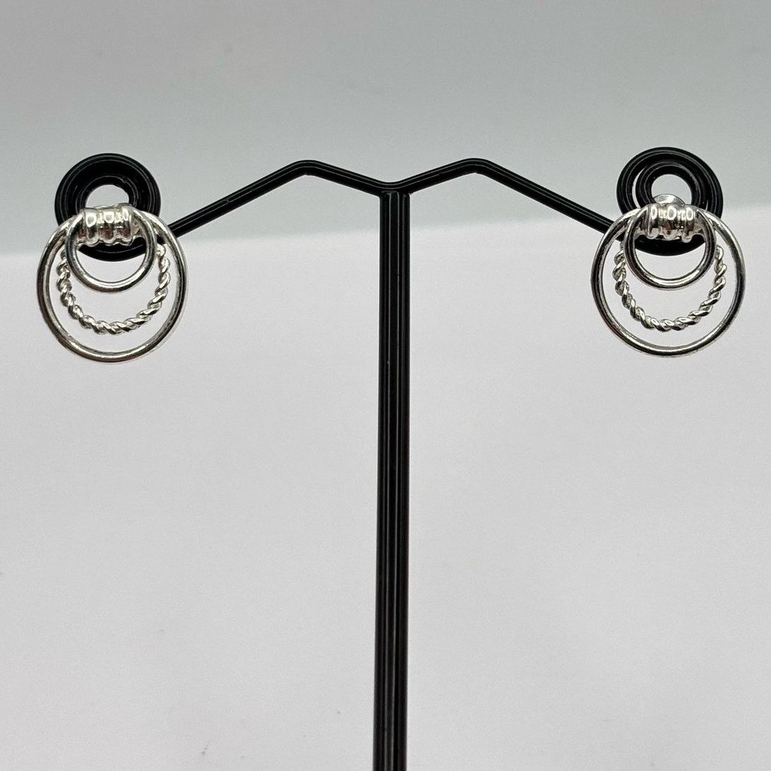Other Silver Layered Ring Earrings Size ONE SIZE - 2 Thumbnail