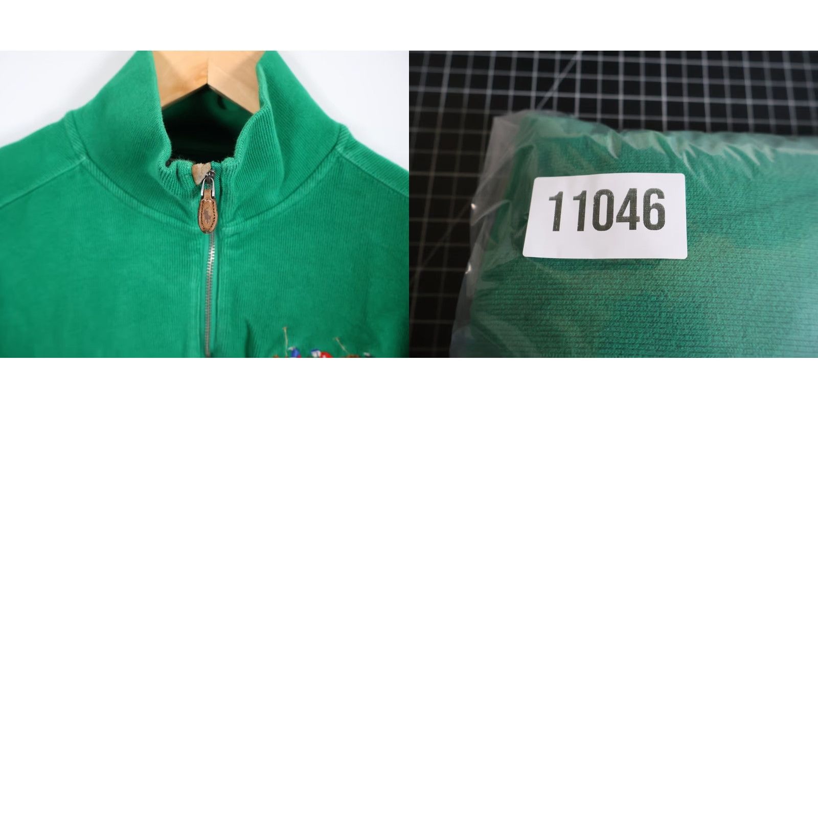 Polo Ralph Lauren Polo Ralph Lauren Sweater Men's XL Green 1/4 Zip Knit 100% Cotton Pullover Mock Neck Printed Pony Vintage? Size US XL / EU 56 / 4 - 9 Thumbnail