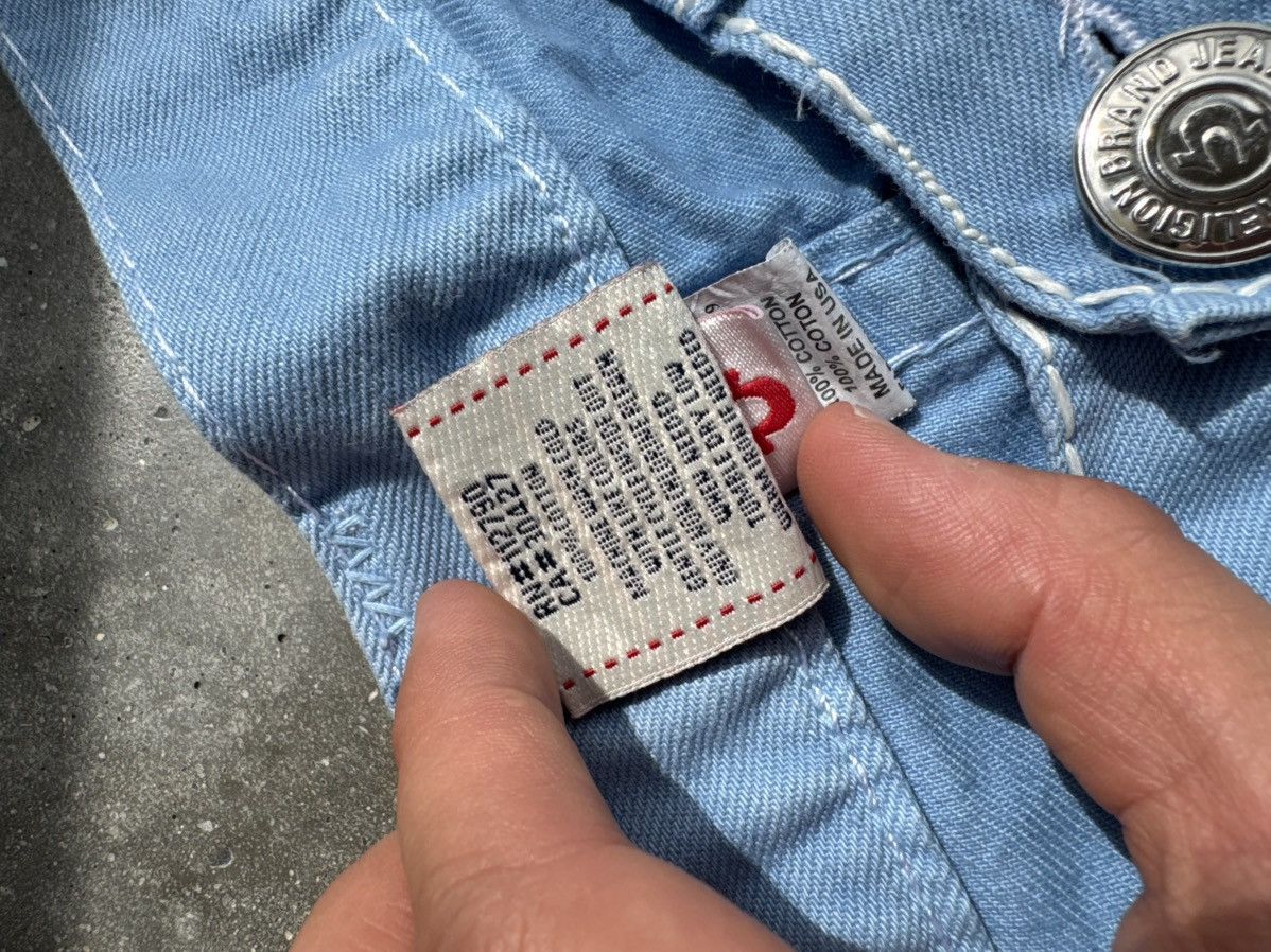 True Religion True Religion Baby Blue Streetwear rare hype denim jeans Size US 36 / EU 52 - 8 Thumbnail