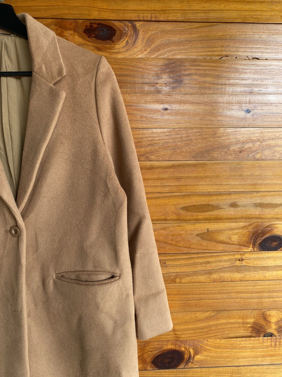 Japanese Brand Mila Owen Camel Wool Blend Tailored Coat | Japanese Fashion Size S / US 4 / IT 40 - 6 Thumbnail