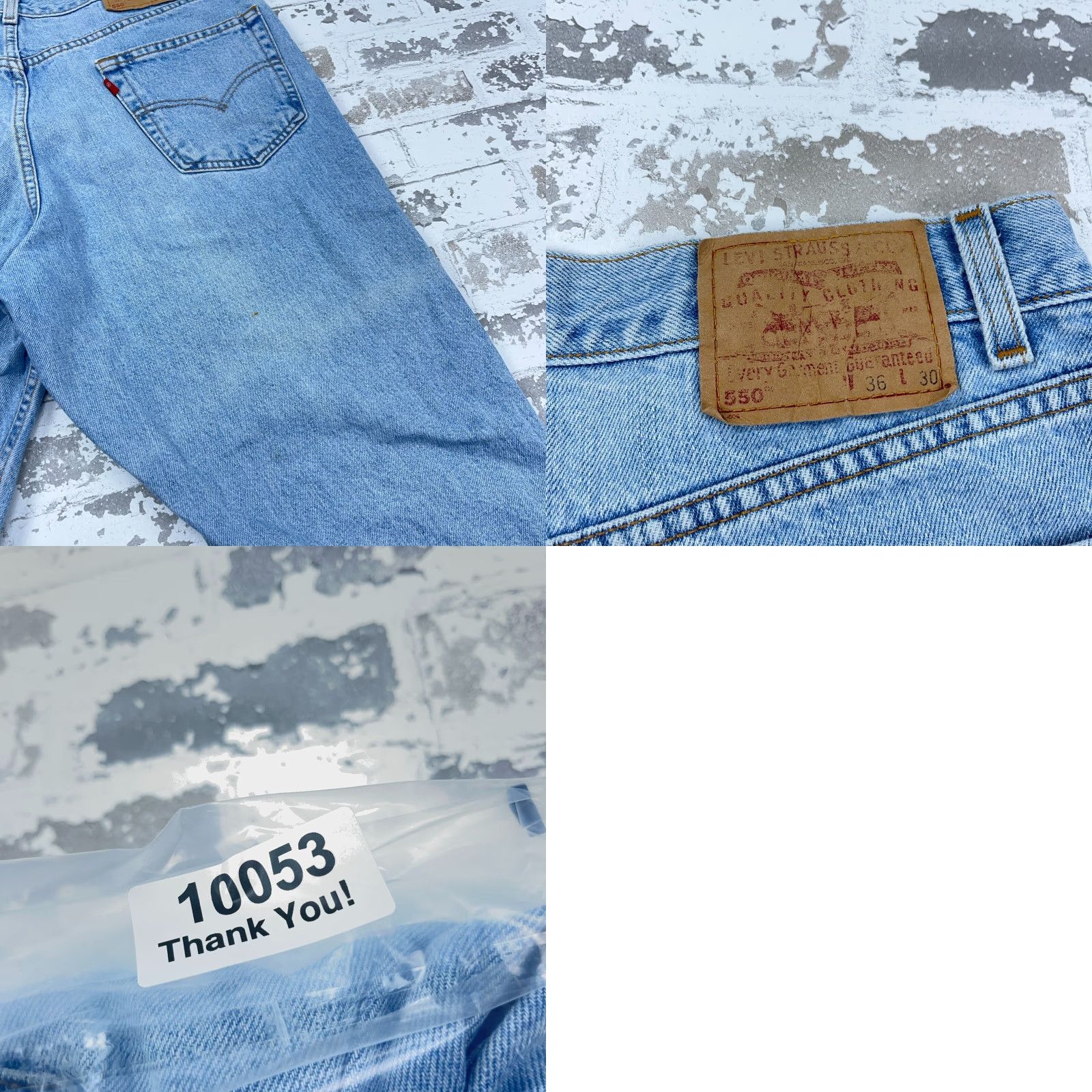 Levi's VINTAGE Levi's 550 Jeans Men 36 Relaxed Tapered 90s Blue Denim 5-Pocket Baggy Slim Fit Casual Mens Size US 36 / EU 52 - 10 Thumbnail