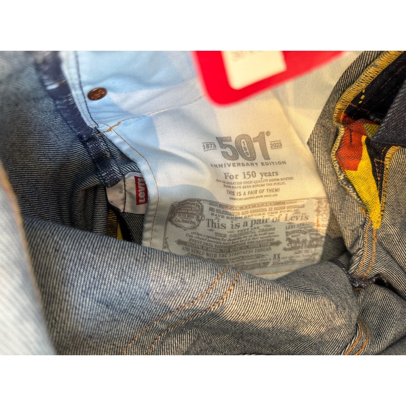 Levi's Levi's 501 150th Anniversary Banner Selvedge Jeans Size US 30 / EU 46 - 6 Thumbnail