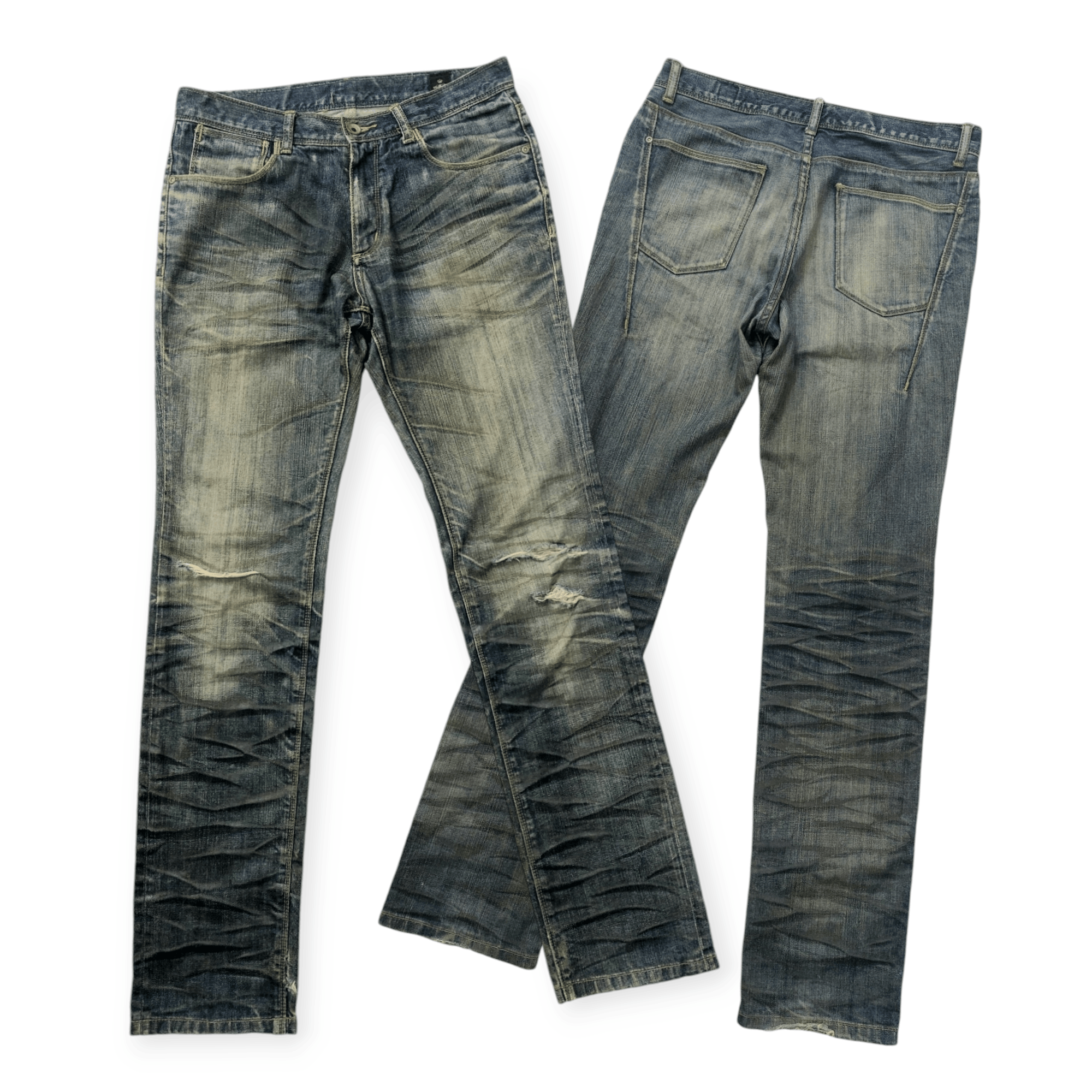 Japanese Brand × semanticdesign Semantic Design Whiskers Mudwash Denim Size US 32 / EU 48 - 1 Thumbnail