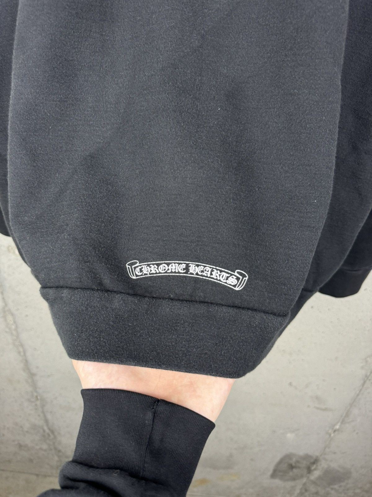 Chrome Hearts Chrome Hearts Black Spellout Crewneck - XLarge Size US XL / EU 56 / 4 - 5 Thumbnail