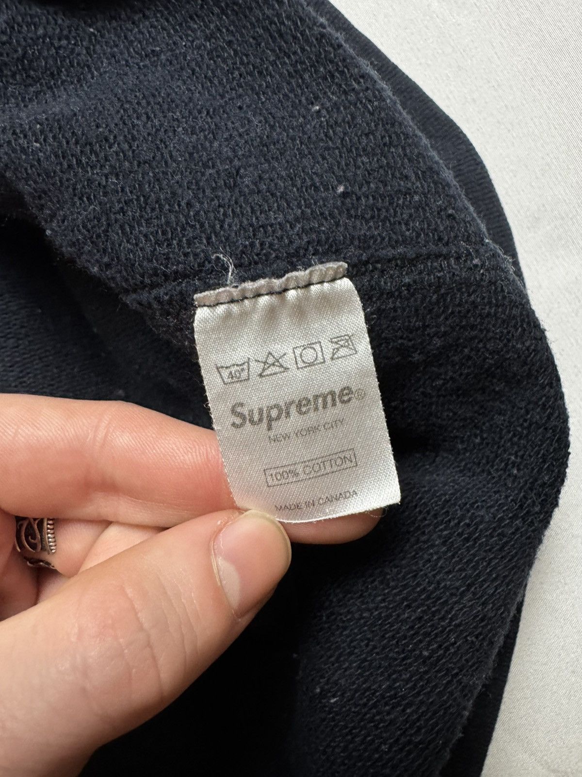 Supreme Supreme Black Screenprint Box Logo Crewneck 2007 Size US XL / EU 56 / 4 - 6 Thumbnail