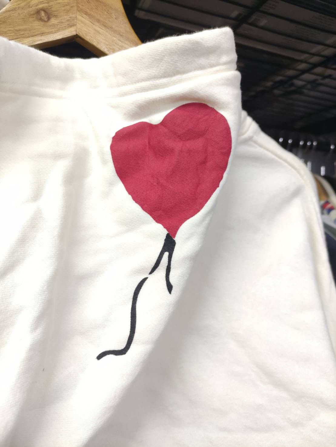 Japanese Brand Banksy " Girl with Balloon " Japan Tour Exhibition Hoodie Size US M / EU 48-50 / 2 - 9 Thumbnail