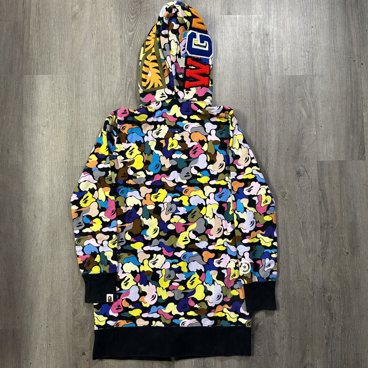 Bape BAPE Multi Camo Shark Full Zip Hoodie Size XS / US 0-2 / IT 36-38 - 3 Thumbnail