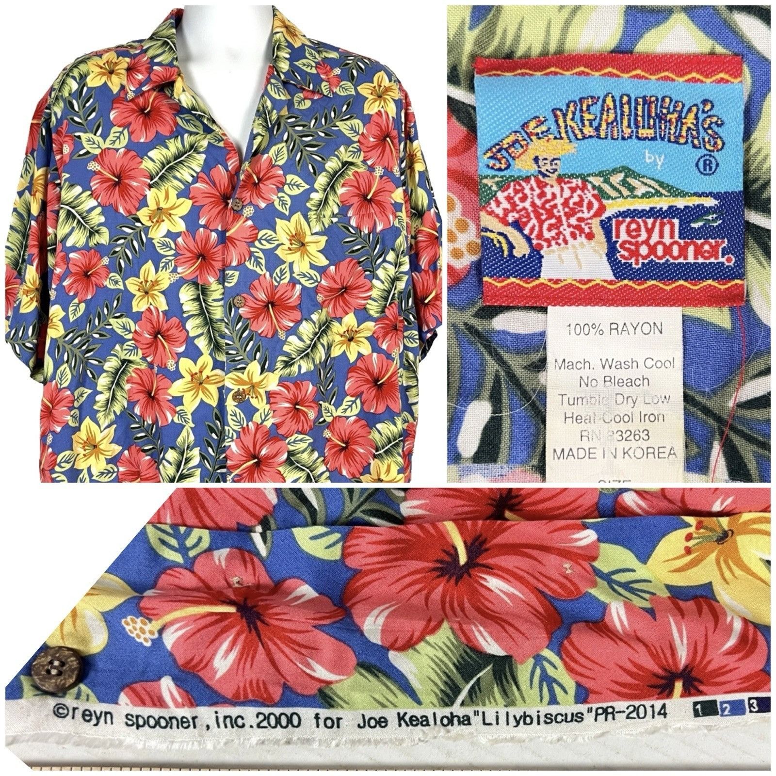 Reyn Spooner Reyn Spooner Joe Kealoha Mens Vtg Hawaiian Shirt size Large Size US L / EU 52-54 / 3 - 1 Thumbnail