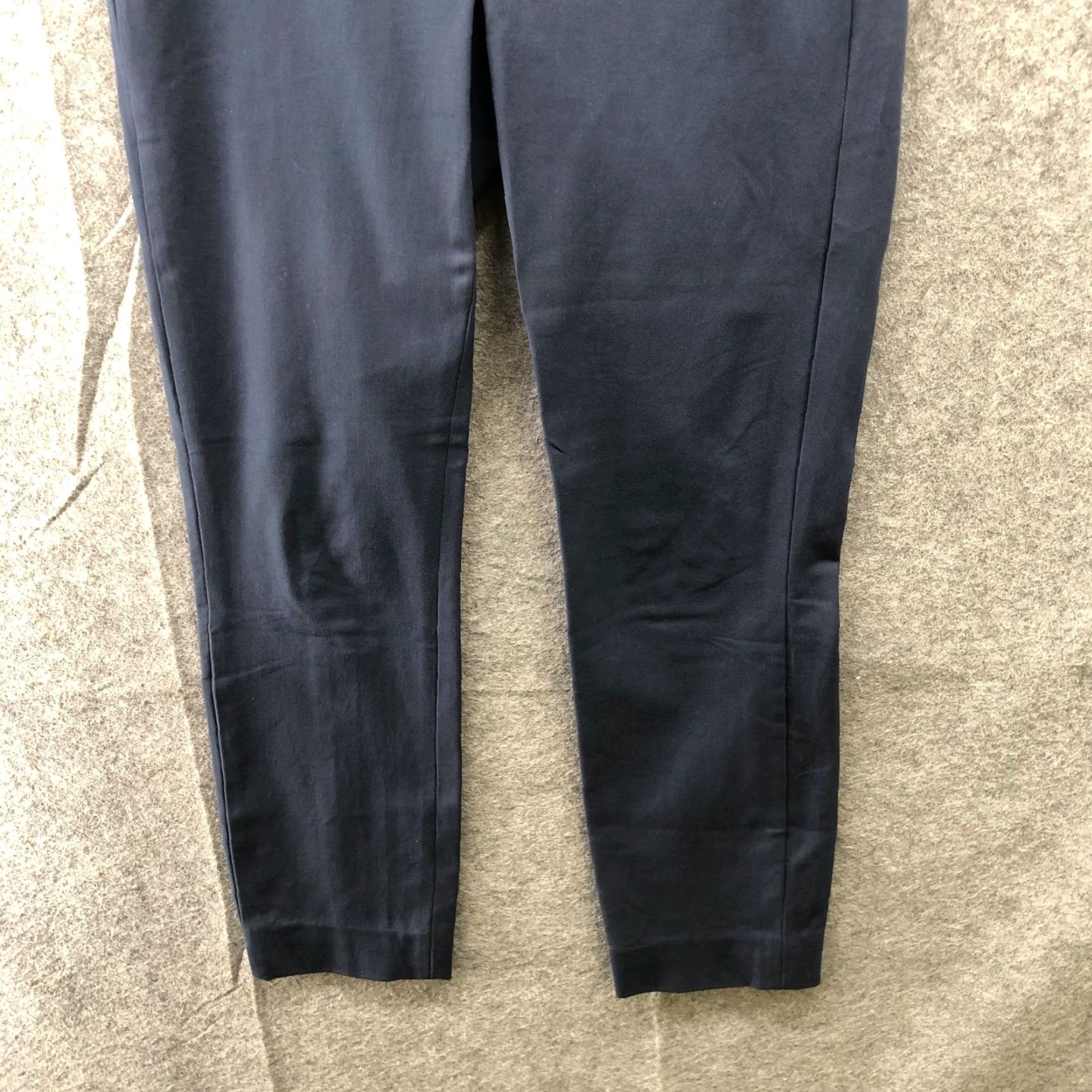 Everlane Everlane Side Zip Work Pants Womens 2 Navy Blue Stretch Cotton Slim Dress Pant Size 26" / US 2 / IT 38 - 4 Thumbnail