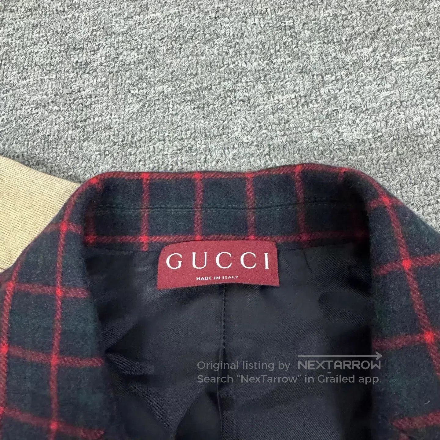 Gucci Multi Checkered Button-Front Light Jacket Size M. Size US M / EU 48-50 / 2 - 6 Thumbnail