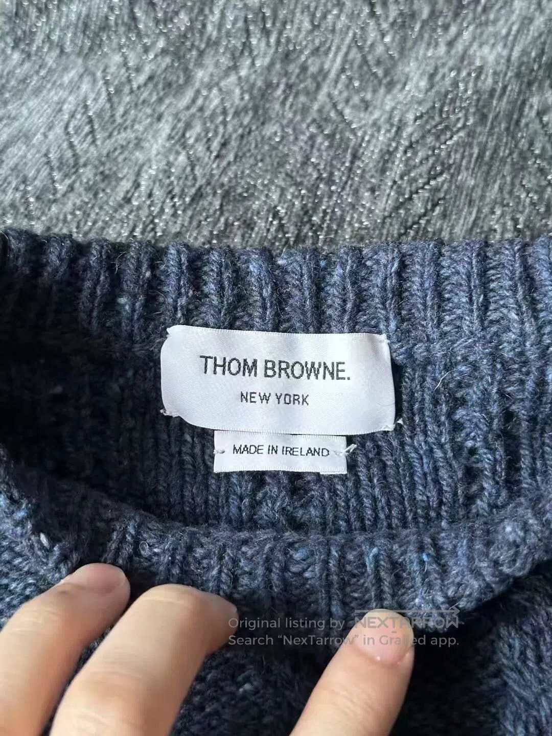 Thom Browne Thom Browne Blue Sweater| Size US M / EU 48-50 / 2 - 4 Thumbnail