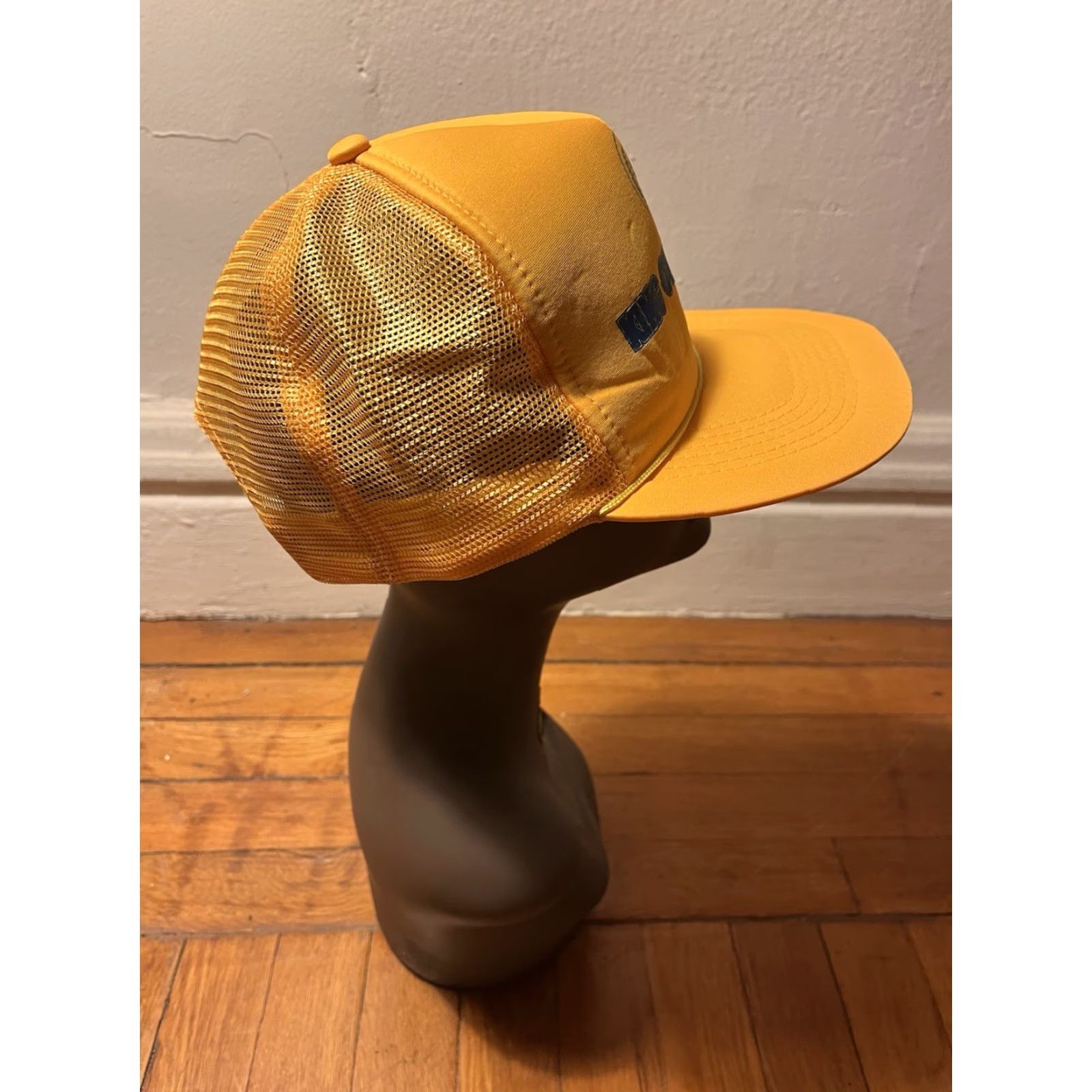 Vintage VINTAGE King O’Rourke Cadillac Snapback Hat Yellow 80s Sunbelt Trucker Hat Men One Size Adjustable Yellow 80s Cars Retro Transportation Mens Size ONE SIZE - 3 Thumbnail