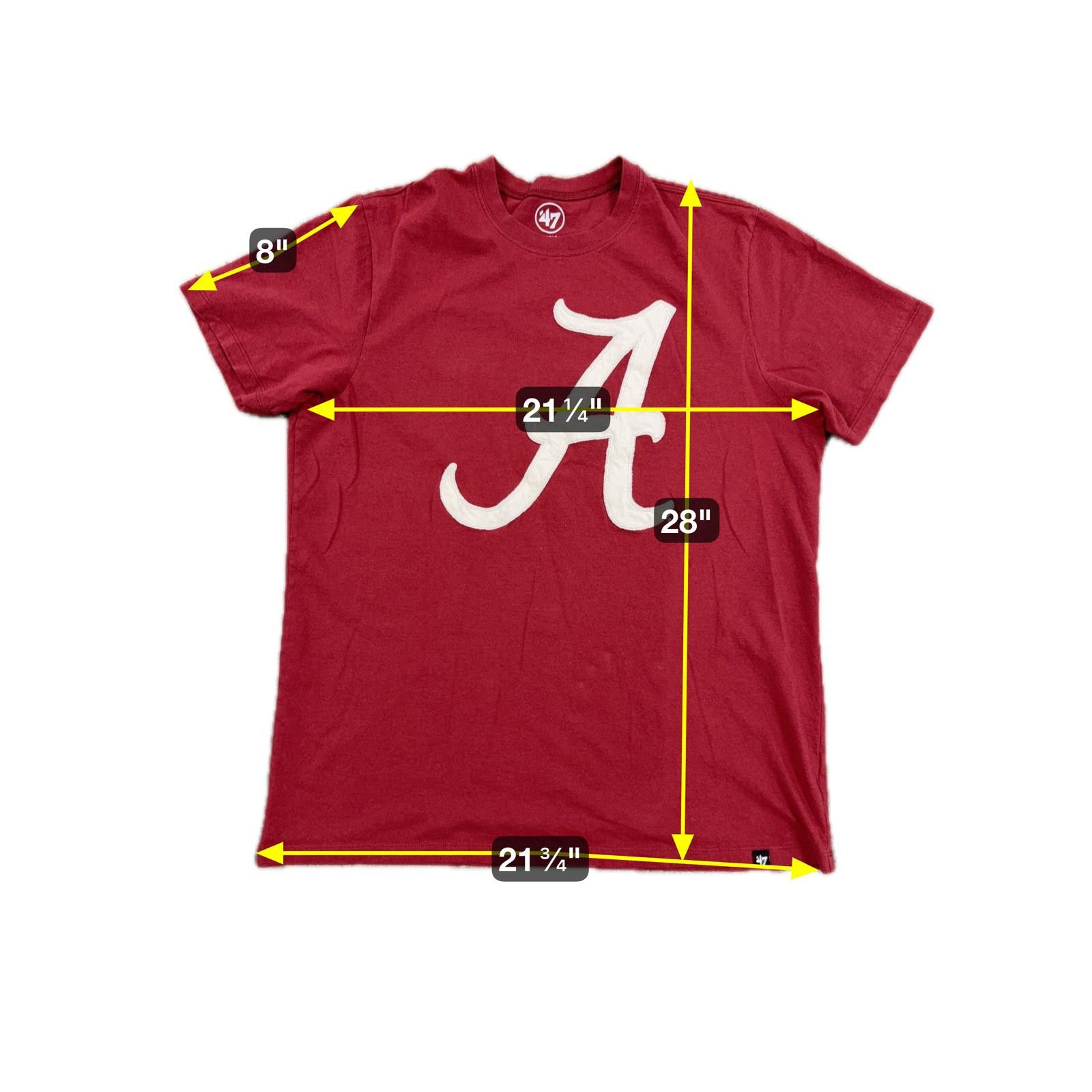 47 Brand 47 Brand Alabama Crimson Tide T-Shirt - L Size US L / EU 52-54 / 3 - 6 Thumbnail