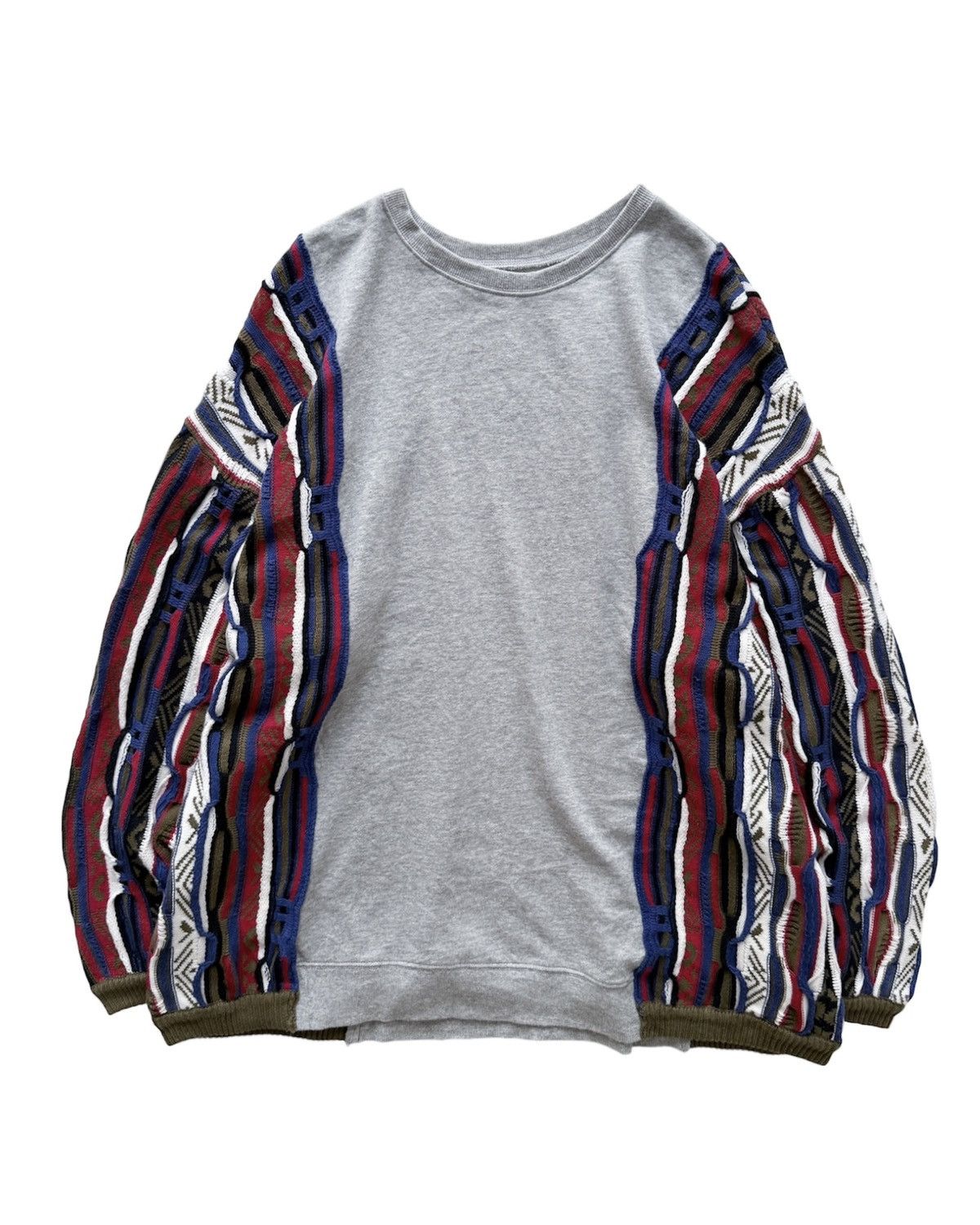 Japanese Brand ANTIQUA COOGI KNIT DOCKING PULLOVER SWEAT Size US XL / EU 56 / 4 - 1 Thumbnail