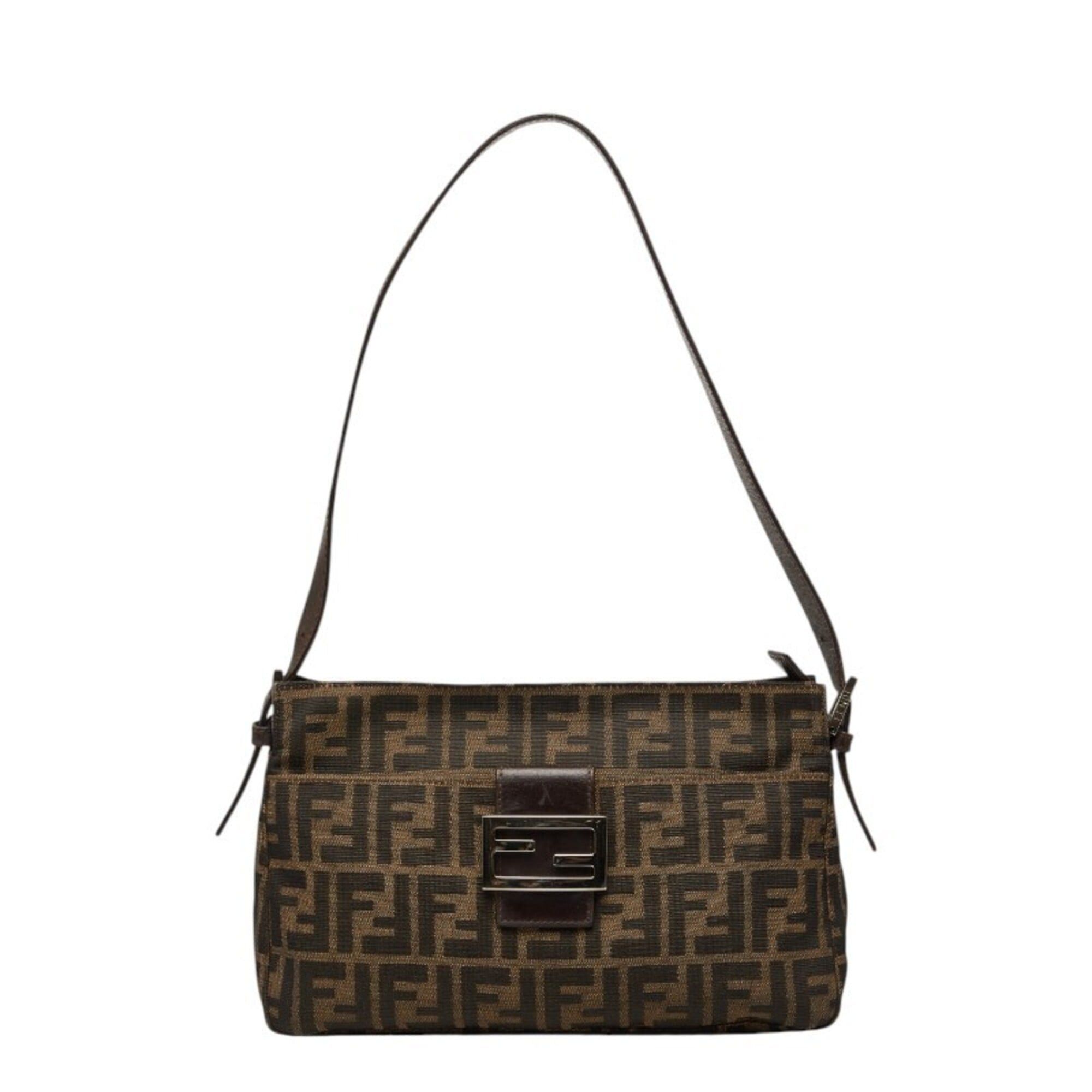 Fendi Fendi Zucca One-Shoulder Bag 26566 Brown Canvas Leather Women's FENDI Size ONE SIZE - 1 Thumbnail