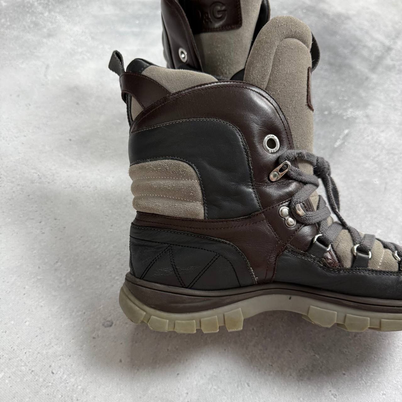 Dolce & Gabbana Dolce & Gabbana DG RTW F/W 2010 Apres Ski Boots Gray/ Brown Size US 10 / EU 43 - 10 Thumbnail