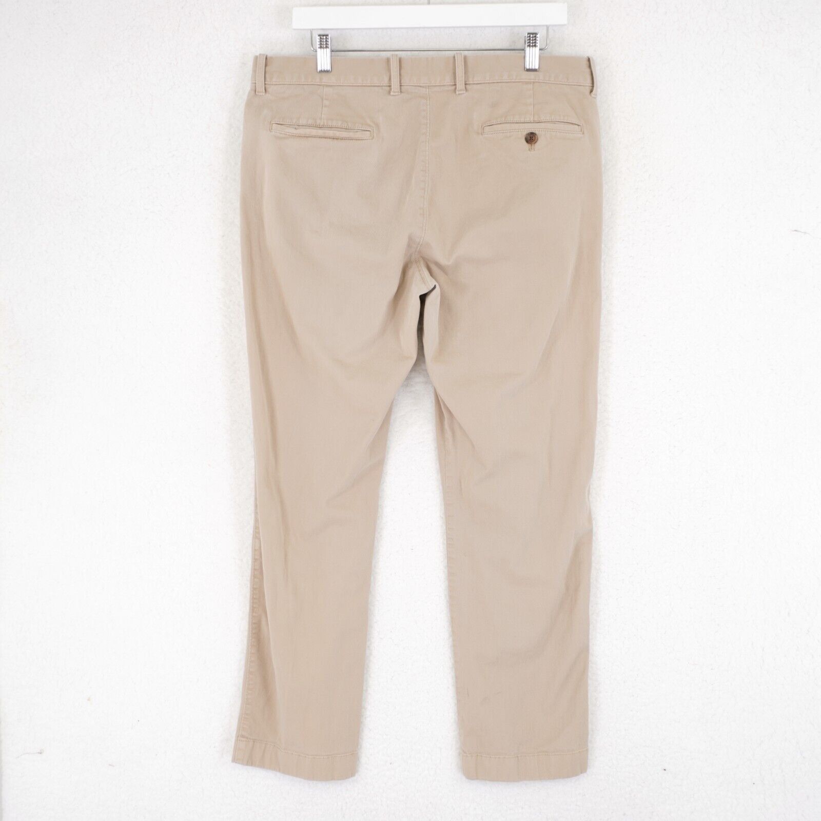 J.Crew J. Crew Flex Tan Cotton Straight Chino Pants 34/28 Mid Rise Size US 34 / EU 50 - 4 Thumbnail