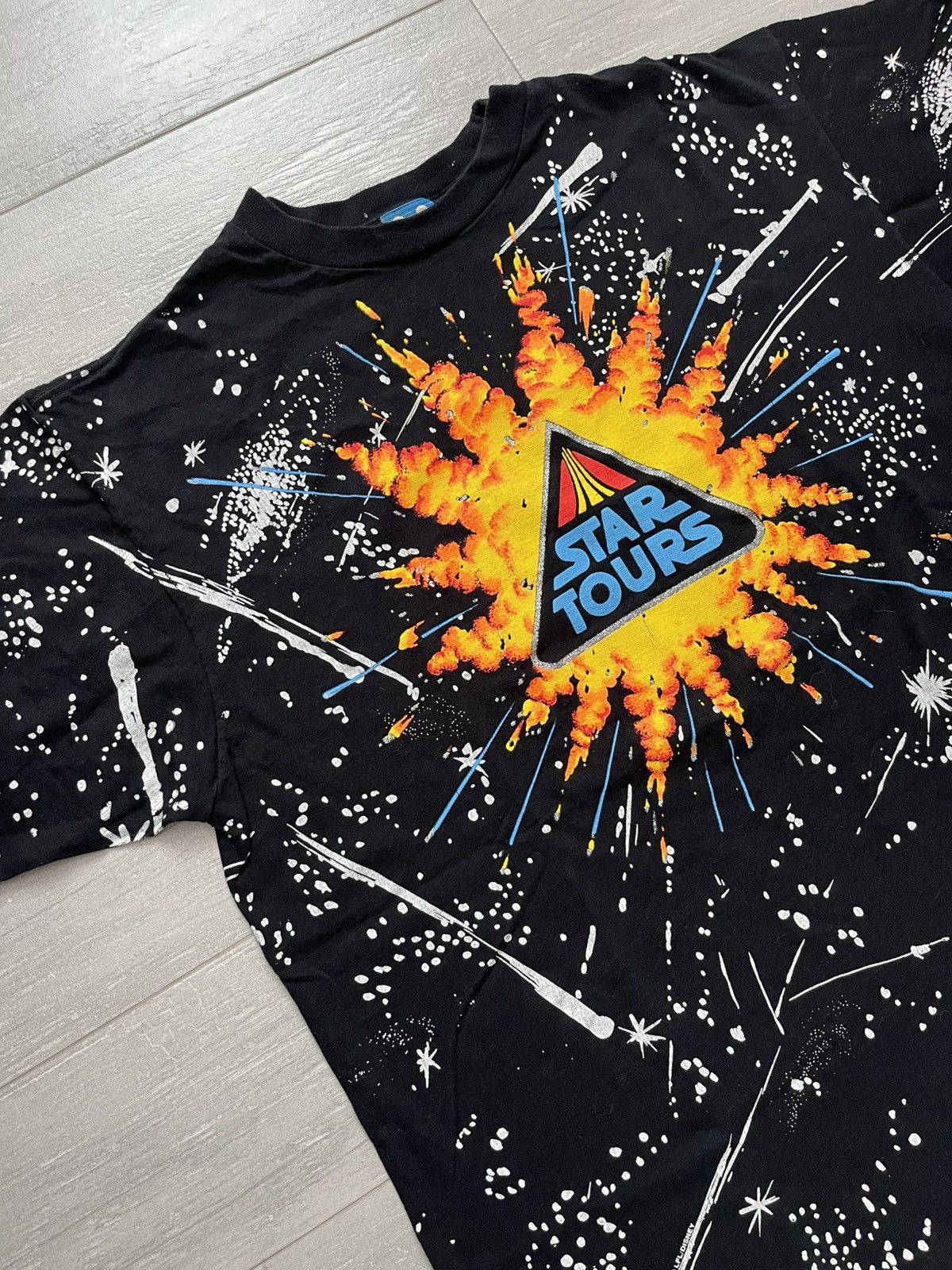 Disney × Star Wars × Vintage Rare Vintage Late 80’s Disneyland Star Tours Tee Y2K Size US XL / EU 56 / 4 - 2 Thumbnail