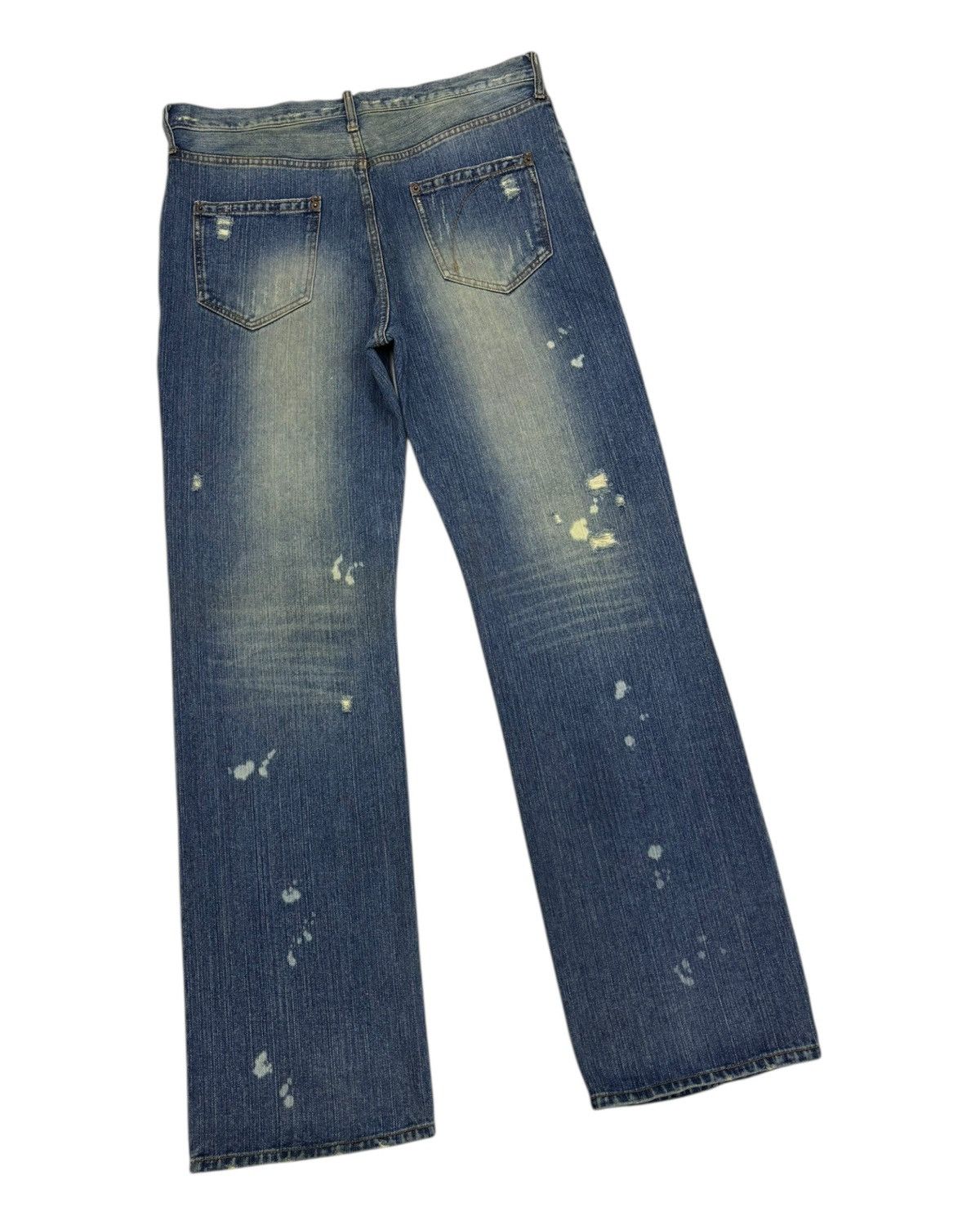 Gaultier Homme Objet × Jean Paul Gaultier GAULTIER HOMME OBJET BORO PATCHWORK CUSTOM MADE RIPPED JEANS Size US 34 / EU 50 - 6 Thumbnail