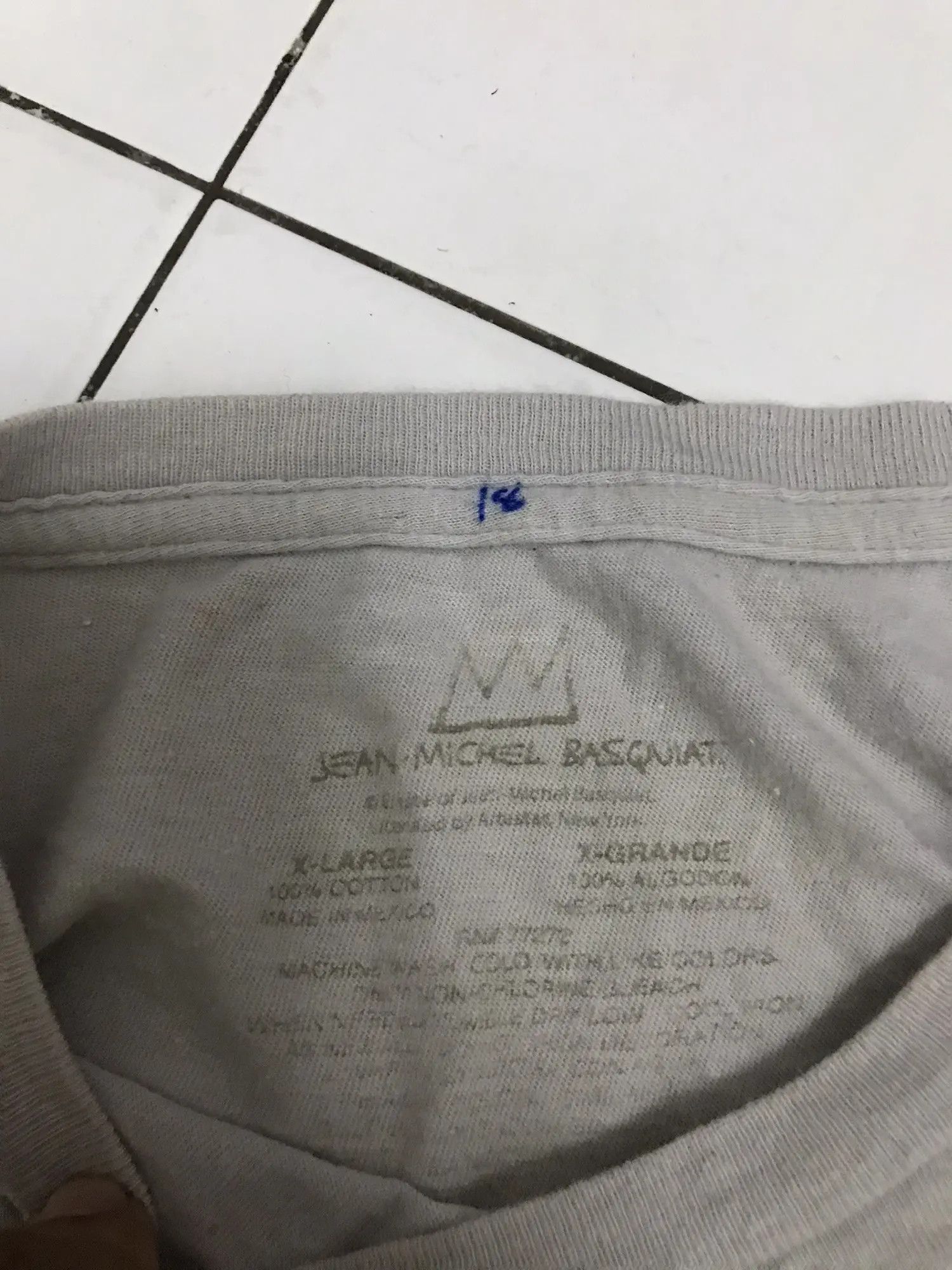 Jean-Michel Basquiat Jean Michel Basquiat Logo Tee Size US L / EU 52-54 / 3 - 6 Thumbnail