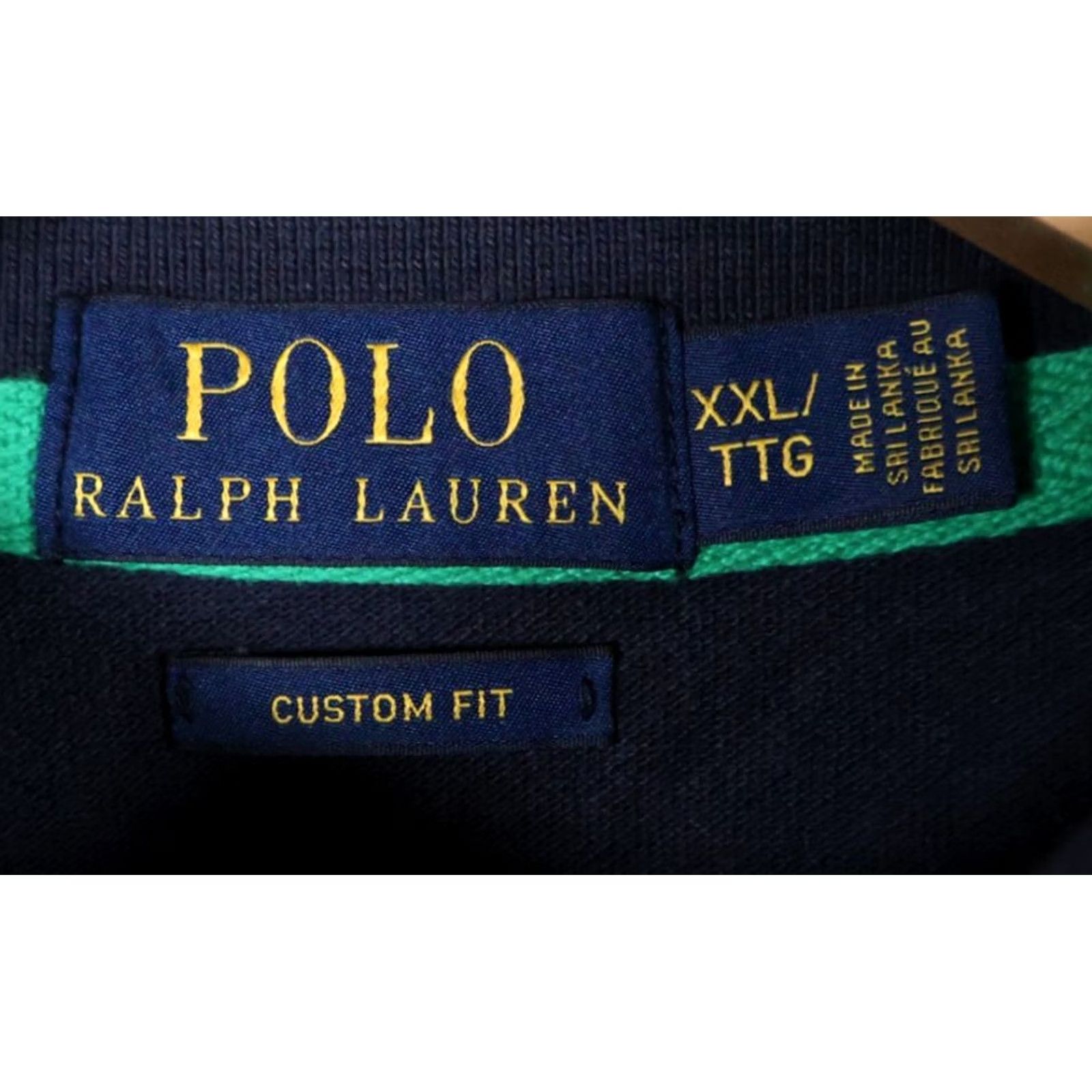 Polo Ralph Lauren Polo Ralph Lauren Shirt Men's 2XL Blue Orange Green #3 Custom Fit Big Pony Polo Shirt Size US XXL / EU 58 / 5 - 3 Thumbnail