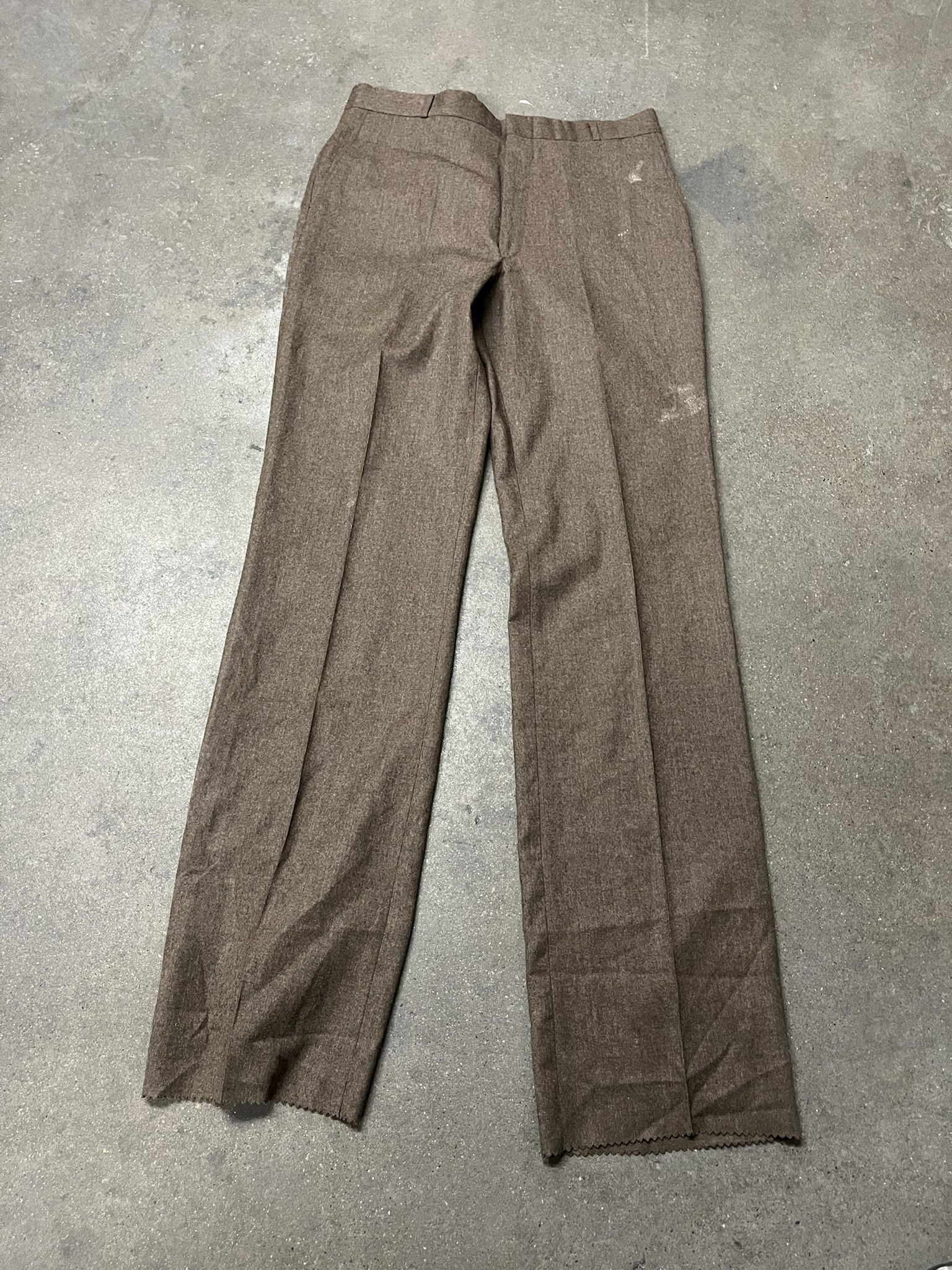 Vintage × Woolrich Woolen Mills Vintage 1960s Wool Raw Hem Trousers Size 36 Size US 36 / EU 52 - 1 Thumbnail