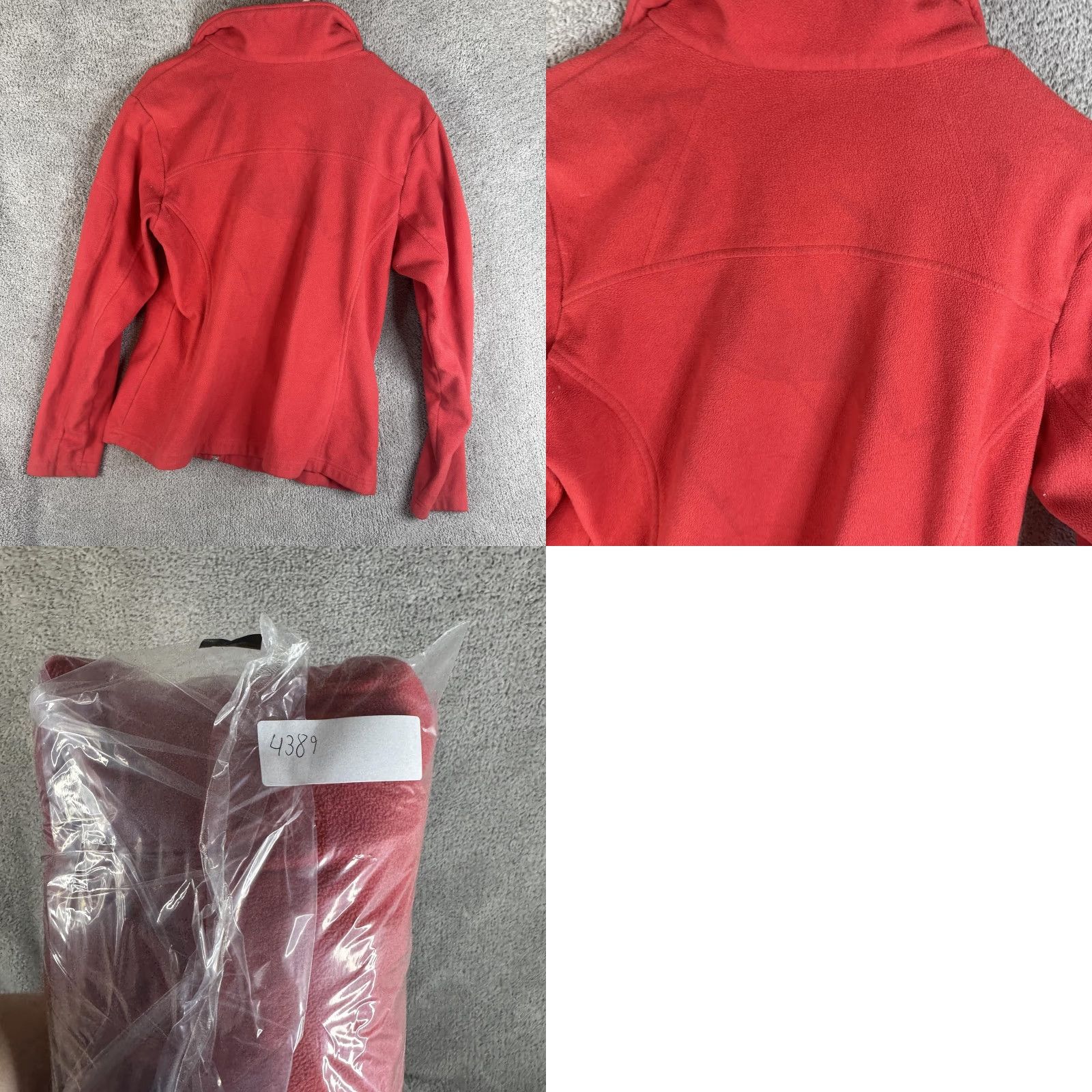 Vintage Columbia Fleece Jacket Womens Large Red Full Zip Pockets Outdoor Wear Size L / US 10 / IT 46 - 9 Thumbnail