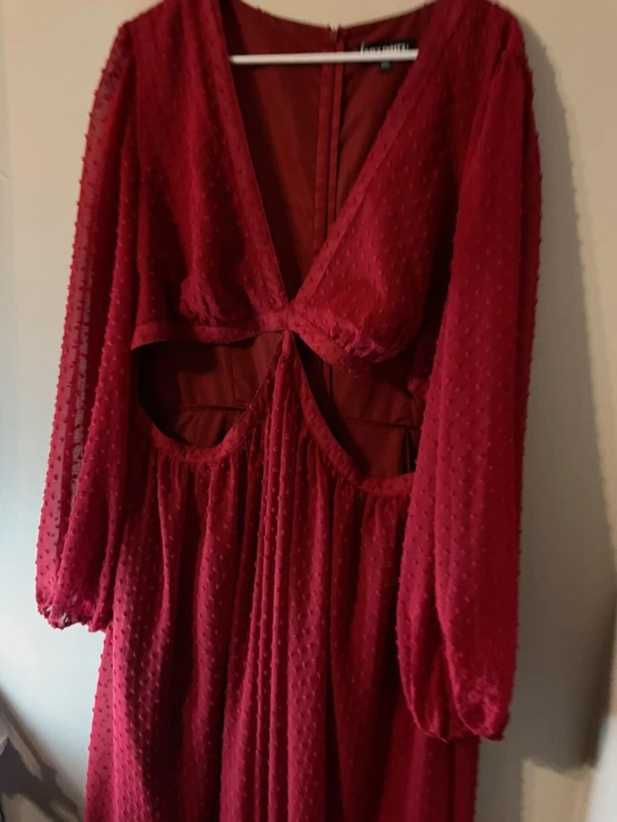 Other Red Swiss dot Lively Ghost gothic dress Size XL / US 12-14 / IT 48-50 - 3 Thumbnail