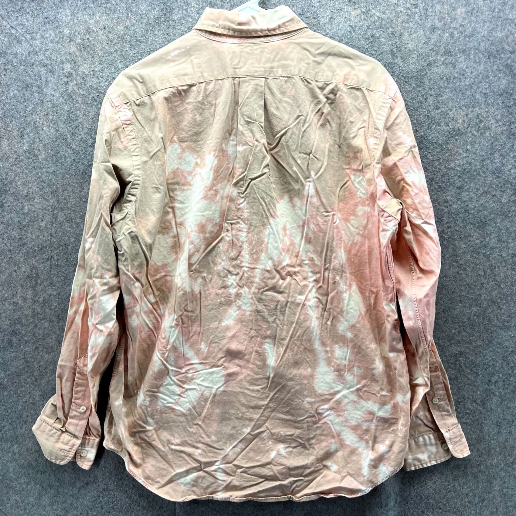 Polo Ralph Lauren VINTAGE Polo Ralph Lauren Shirt Men Medium Beige Button Up Classic Pony Bleach Oxford Size US M / EU 48-50 / 2 - 2 Thumbnail