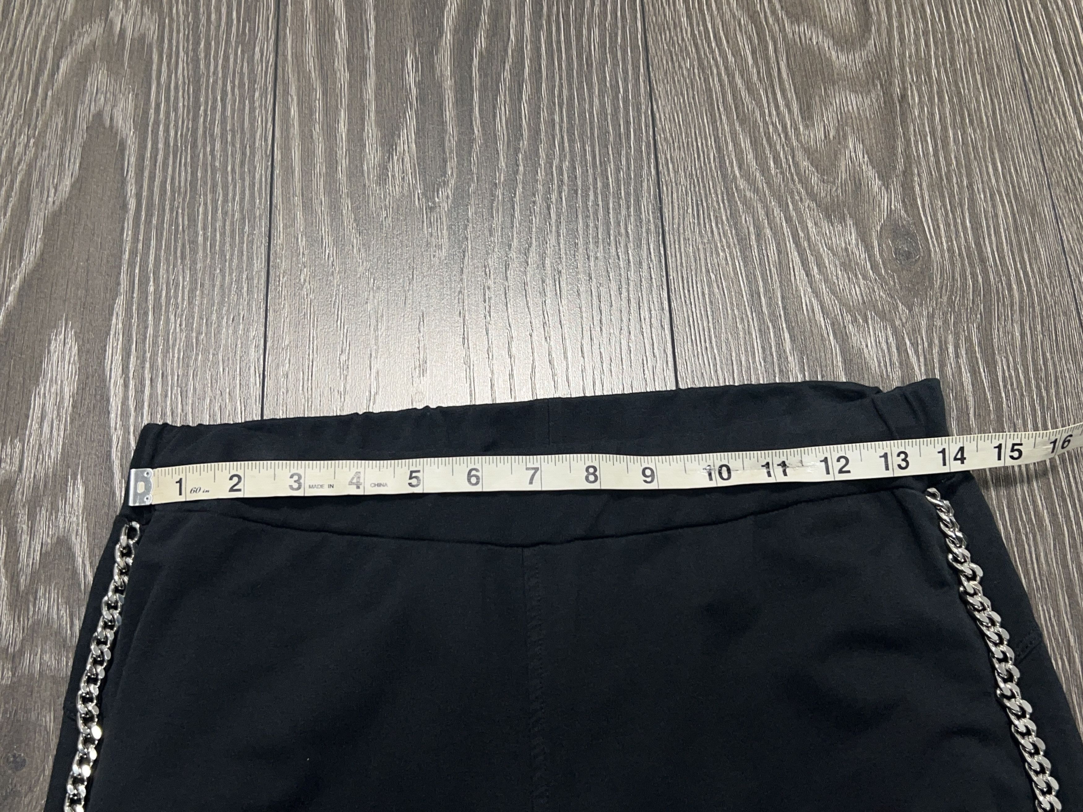 Philipp Plein Womens Philipp Plein Chain Cotton Pants Leggins Black Size 30" / US 8 / IT 44 - 8 Thumbnail