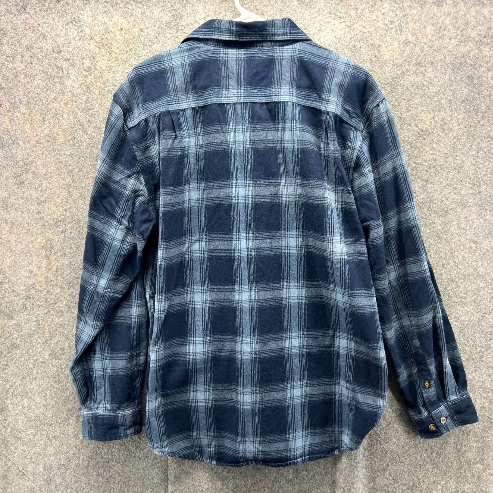 Carhartt VINTAGE Carhartt Shirt Mens Medium Blue Plaid Flannel Button Down Long Sleeve Shacket Size US M / EU 48-50 / 2 - 2 Thumbnail