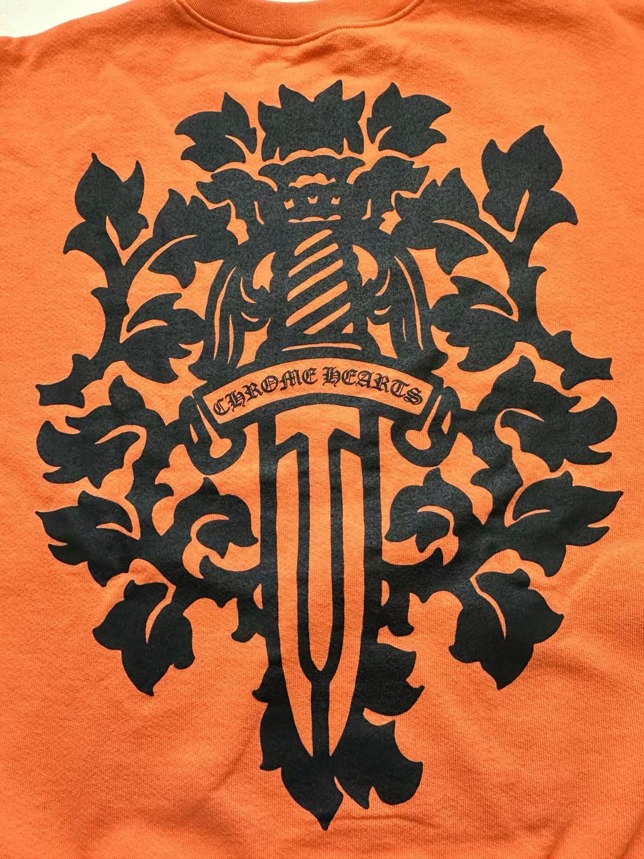 Chrome Hearts Chrome Hearts Vine Dagger Orange Crewneck Sweatshirt Size US M / EU 48-50 / 2 - 6 Thumbnail