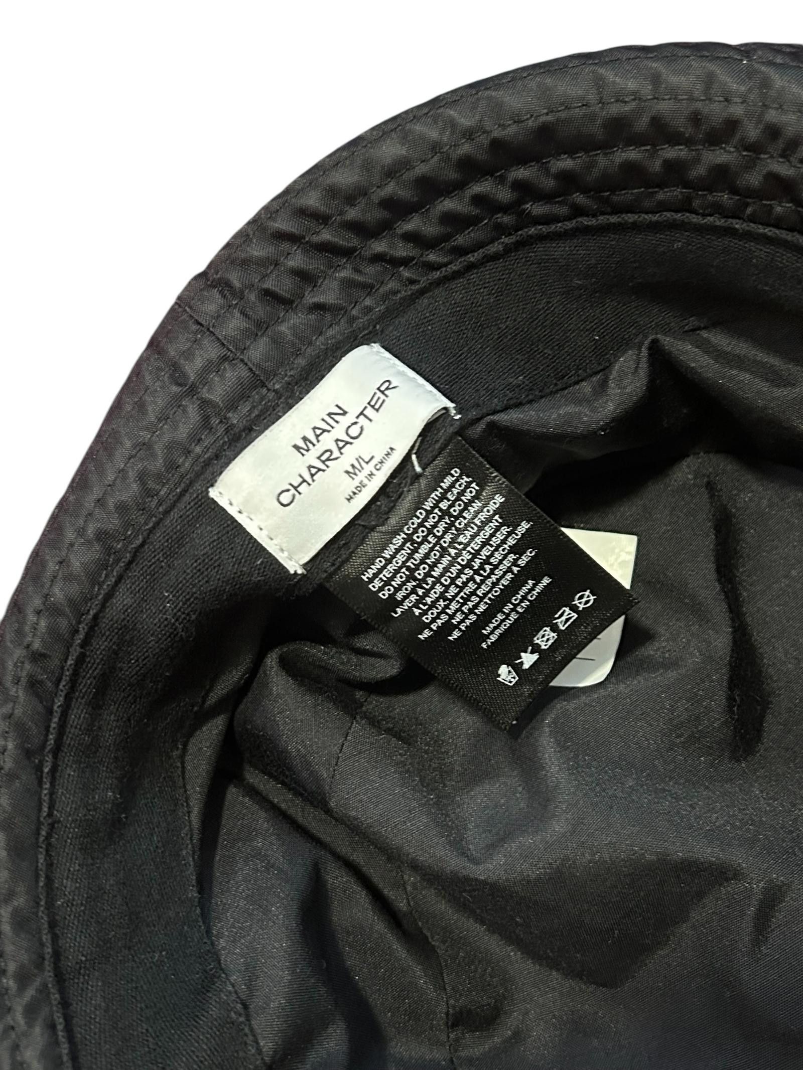 Designer Stylish Black Bucket Hat - Casual Comfort Size ONE SIZE - 5 Thumbnail