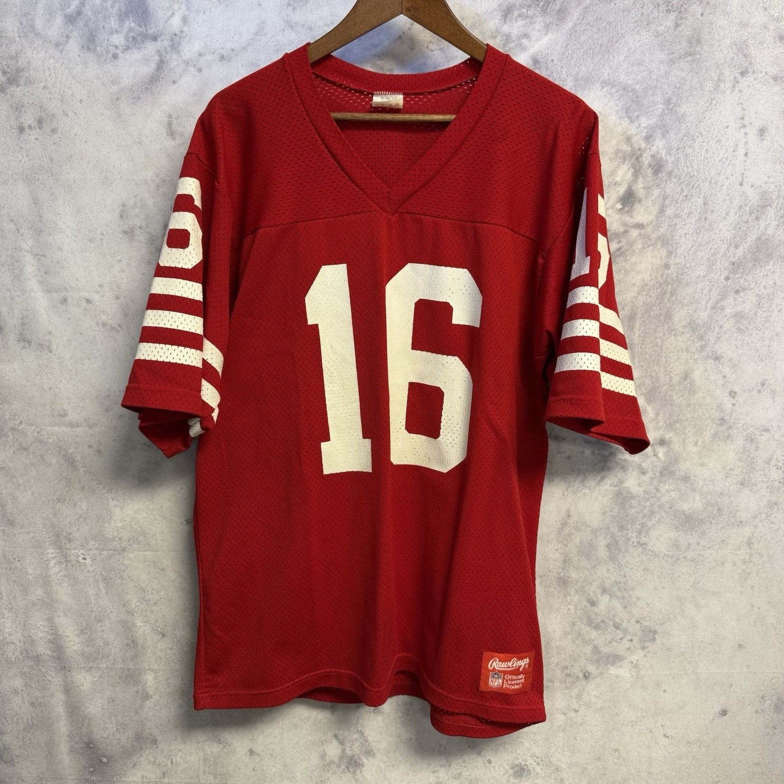 Vintage Vintage Joe Montana San Francisco 49ers Rawlings Jersey Mens Size US L / EU 52-54 / 3 - 1 Thumbnail